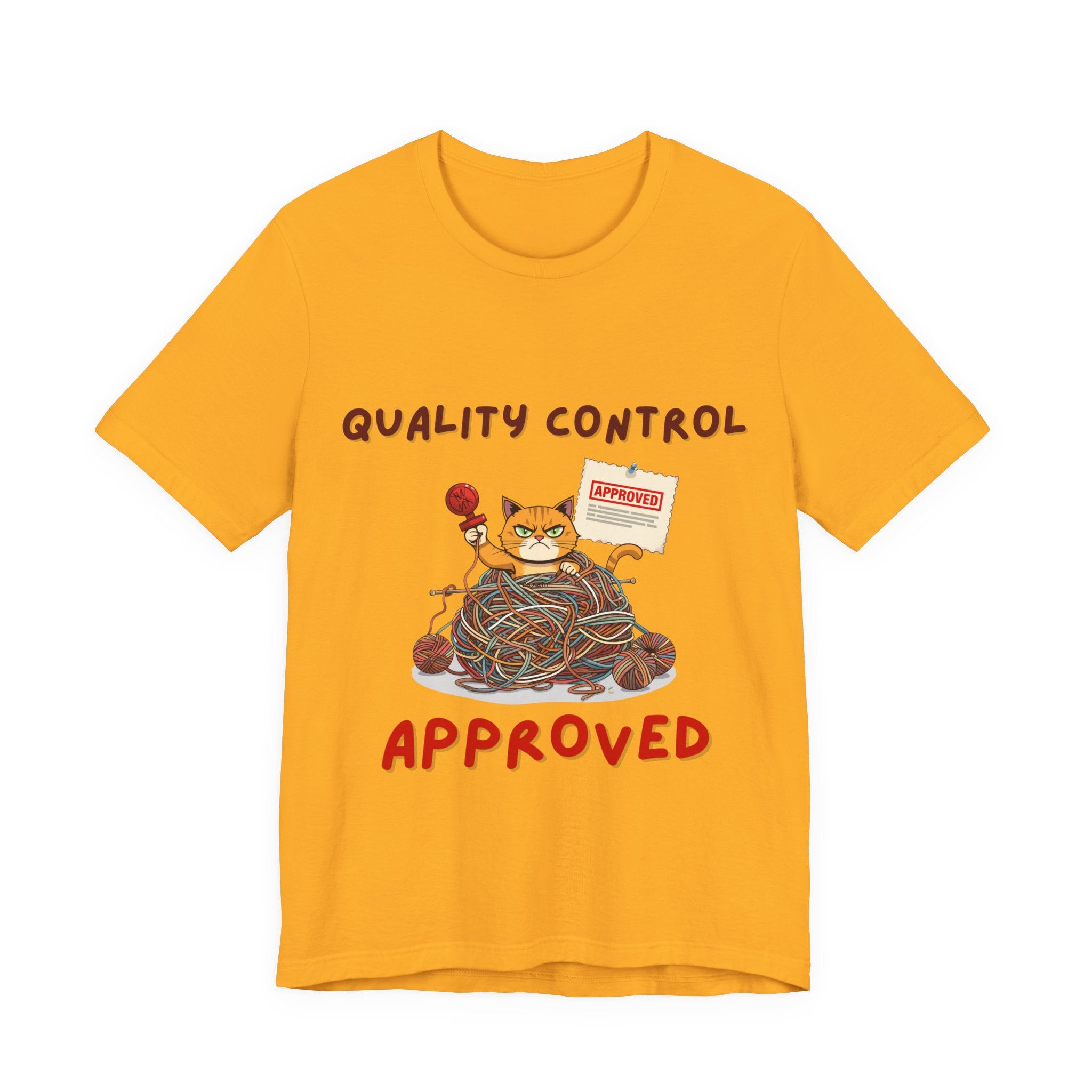 "Quality Control Approved" Unisex Knitting Tee