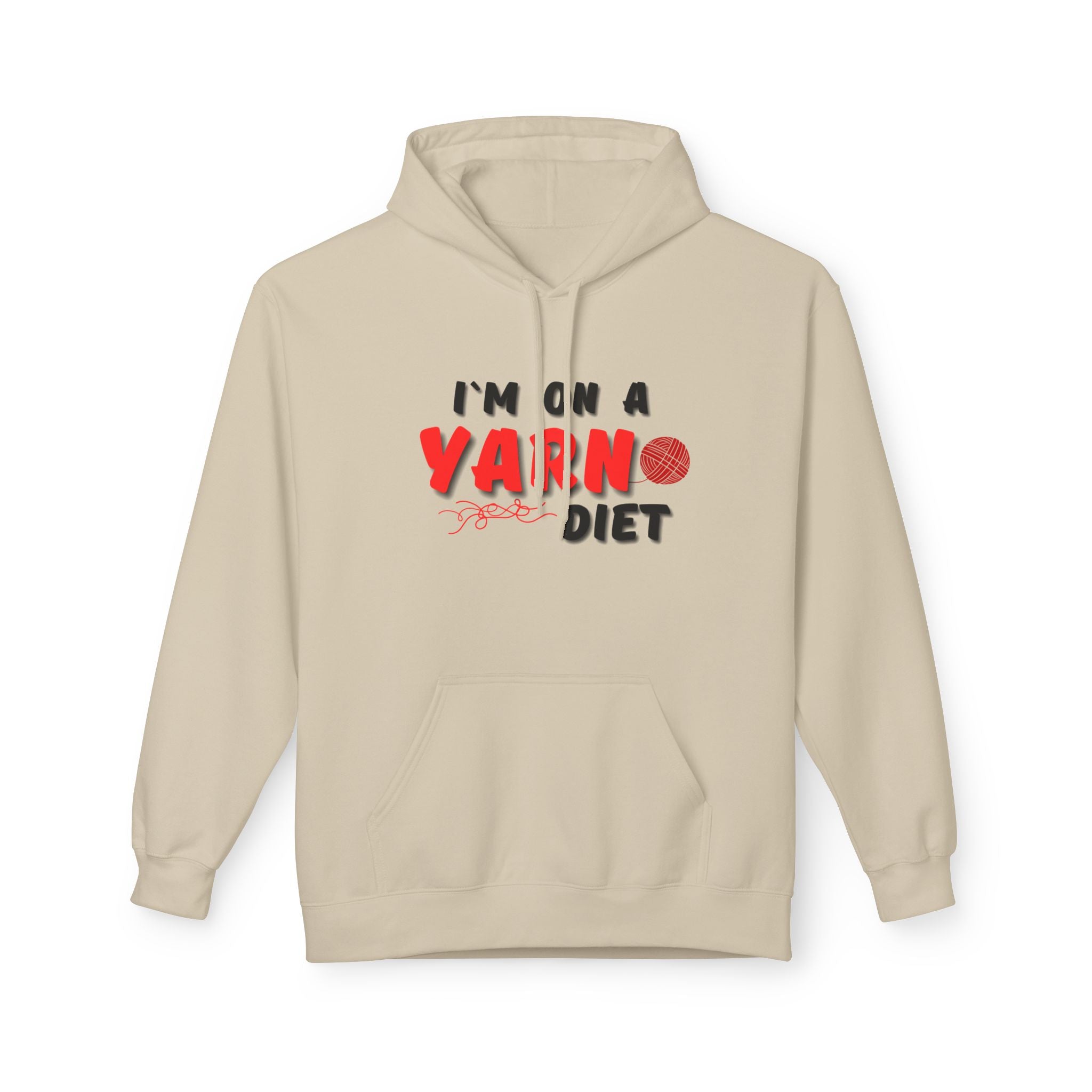 "I'm on a Yarn Diet" Funny Knitting Hoodie