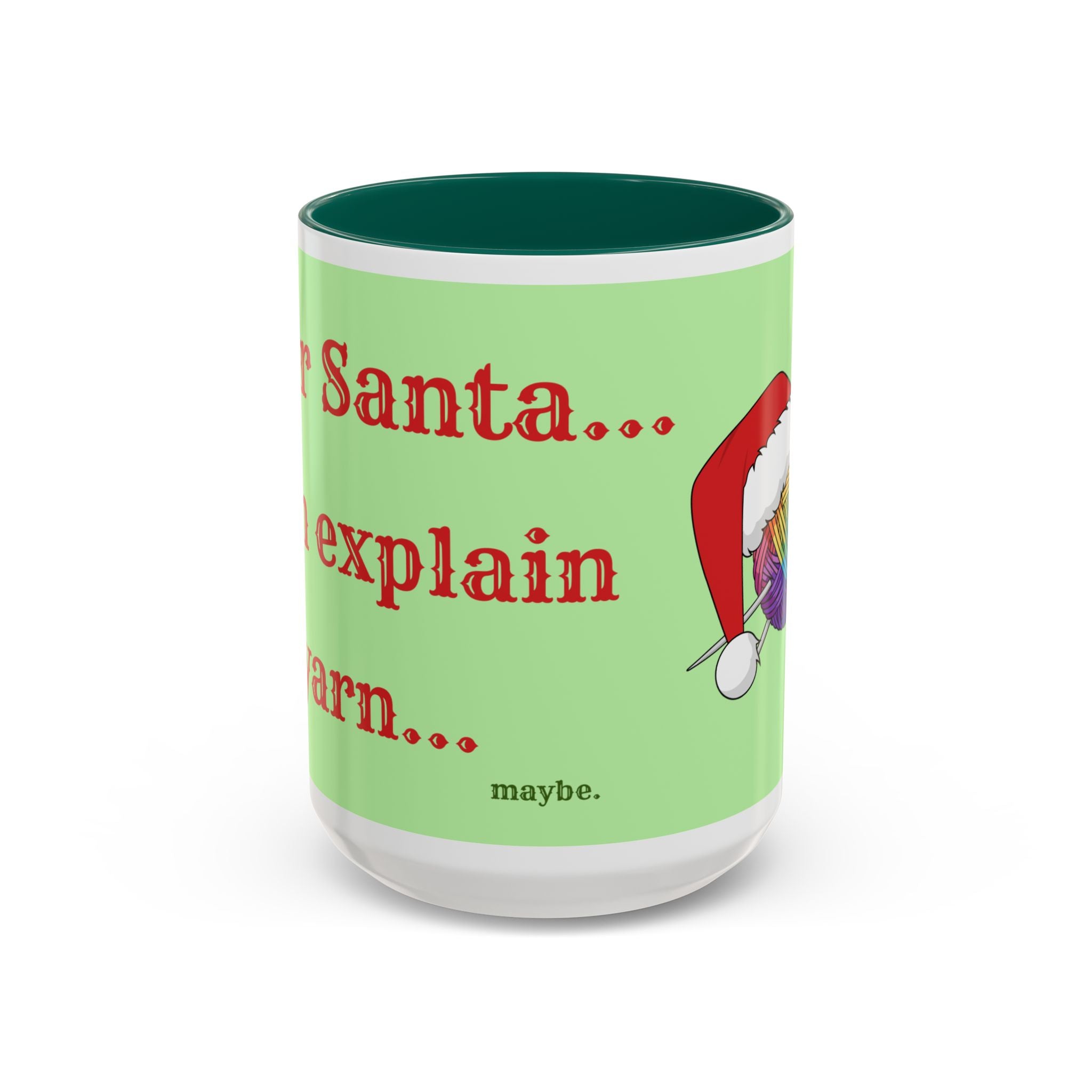 Dear Santa I Can Explain the Yarn | Knitting Coffee Mug