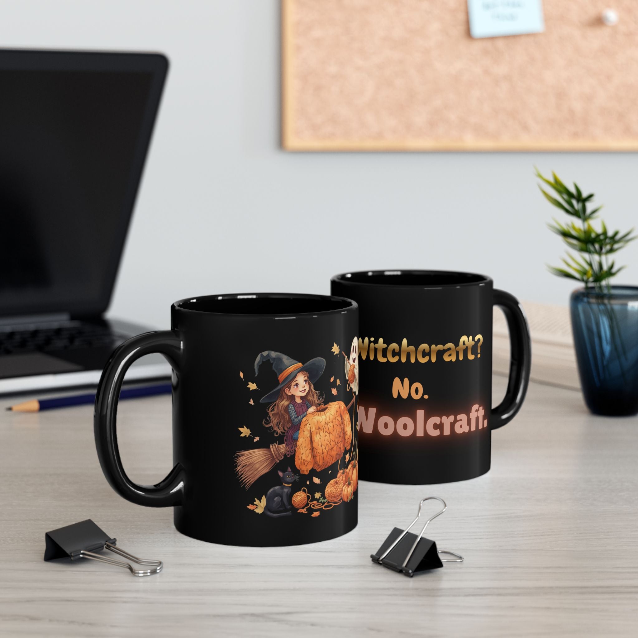Witchcraft? No. Woolcraft. — Halloween Knitter Mug