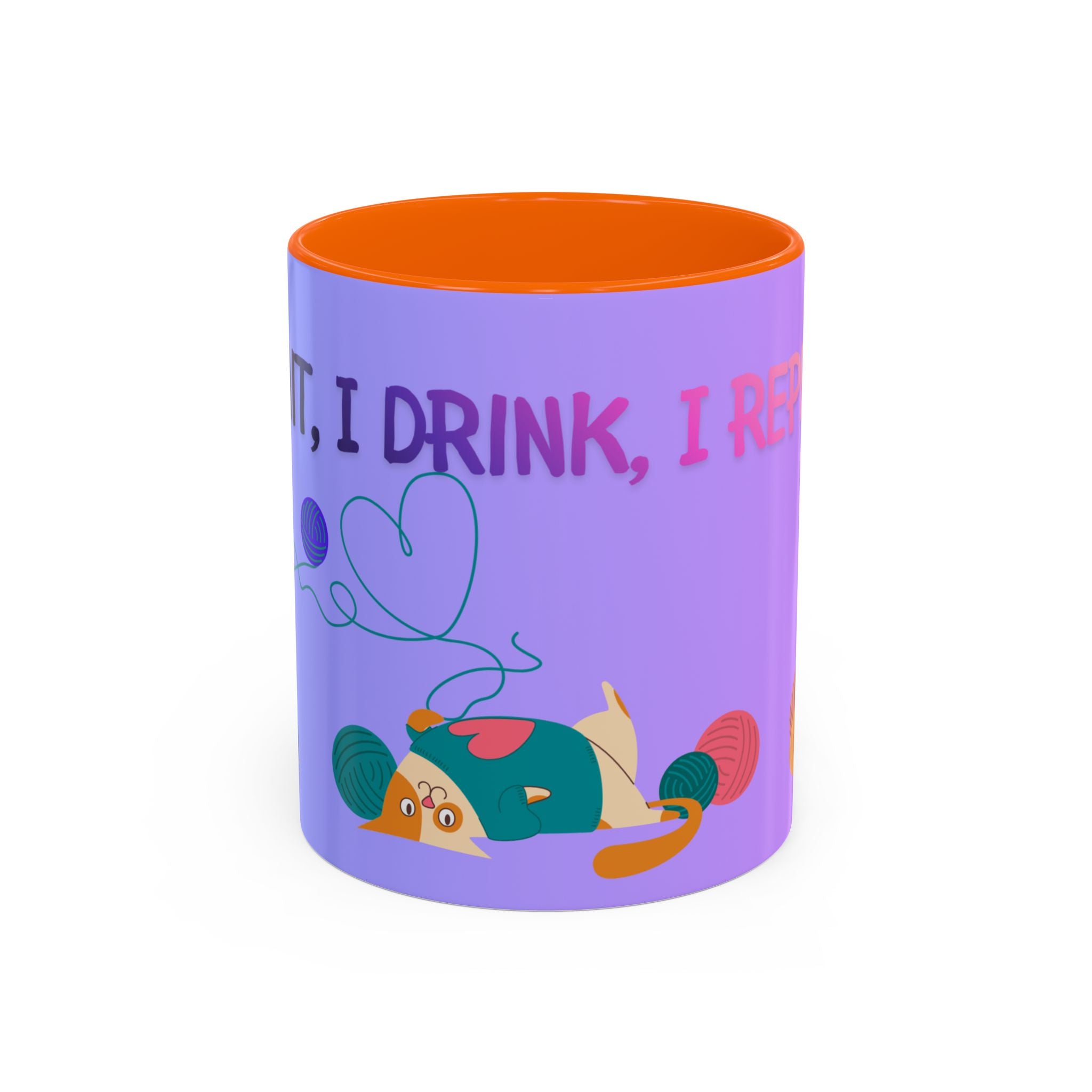 Knit. Drink. Repeat. Mug