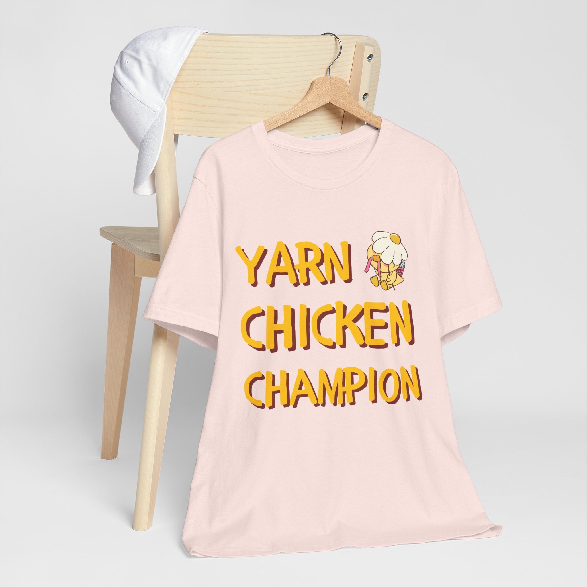 Official Yarn Chicken Champion — Women's Knitting Tee