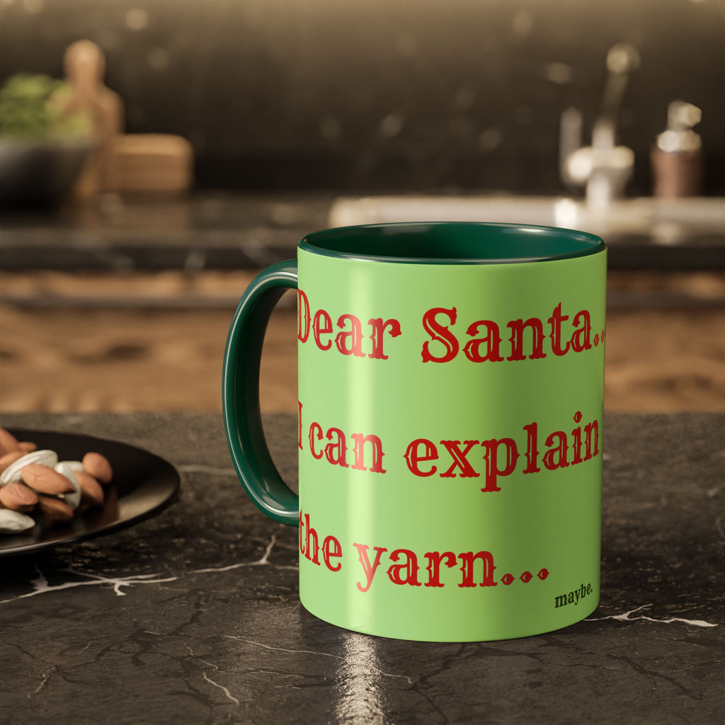 Dear Santa I Can Explain the Yarn | Knitting Coffee Mug