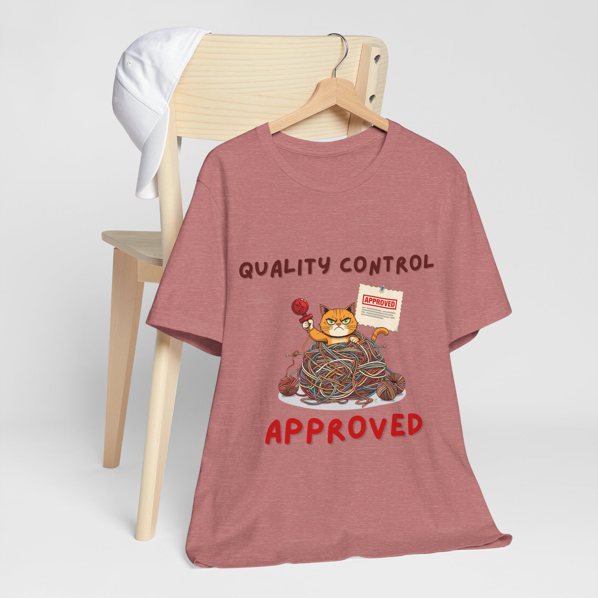 "Quality Control Approved" Unisex Knitting Tee
