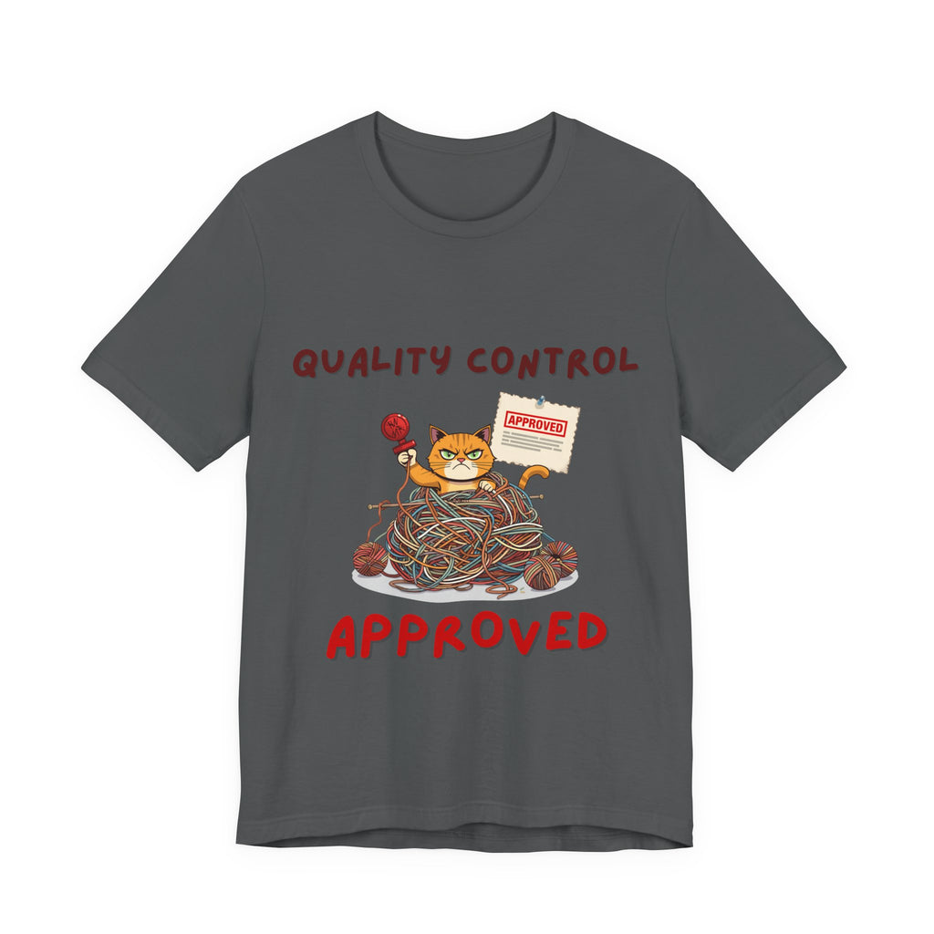 "Quality Control Approved" Unisex Knitting Tee