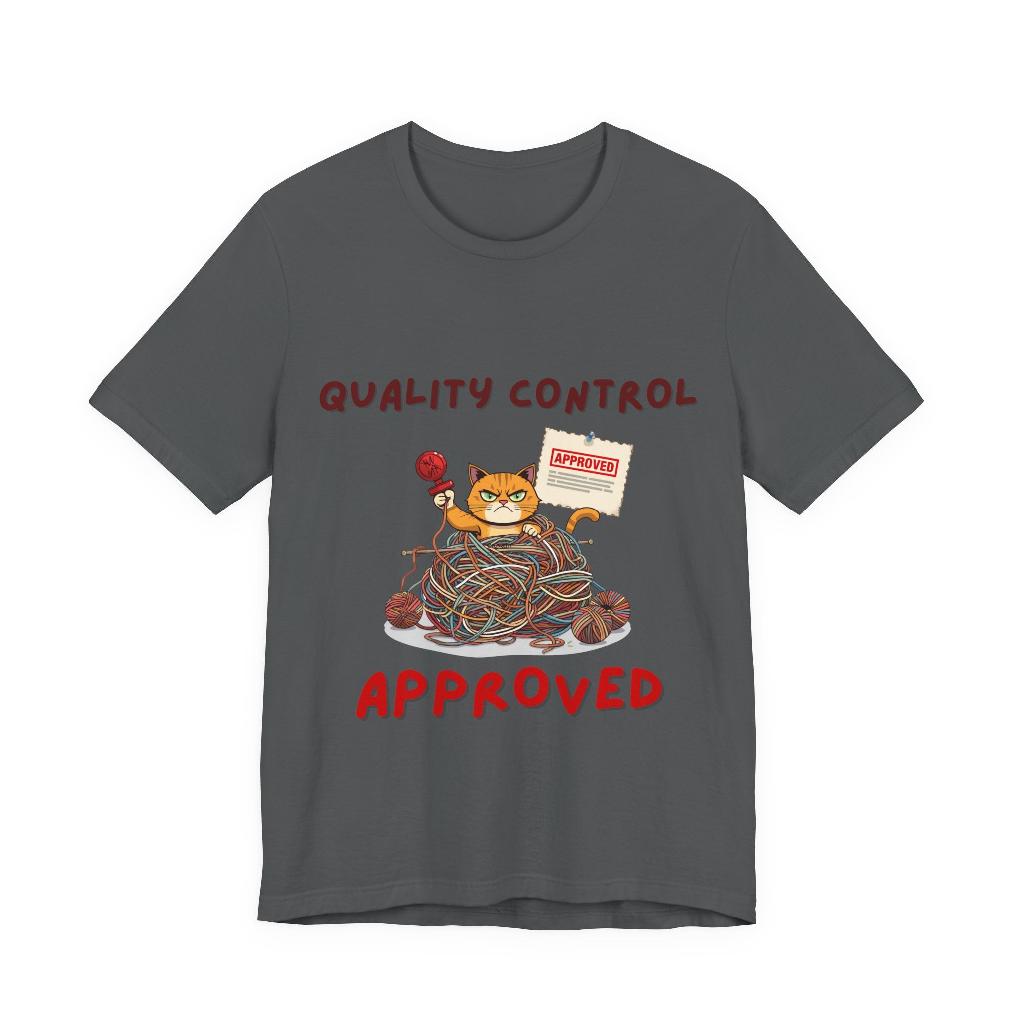 "Quality Control Approved" Unisex Knitting Tee