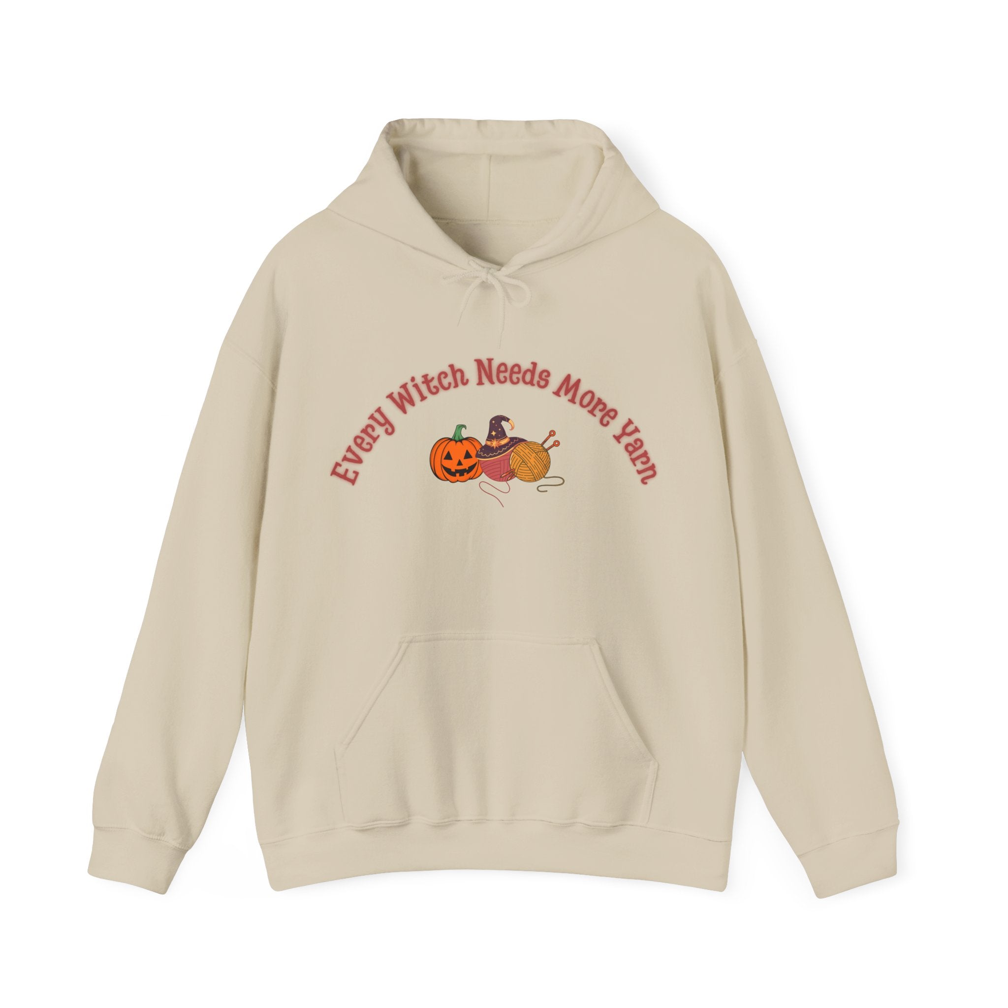 Every Witch Needs More Yarn — Halloween Knitting Hoodie