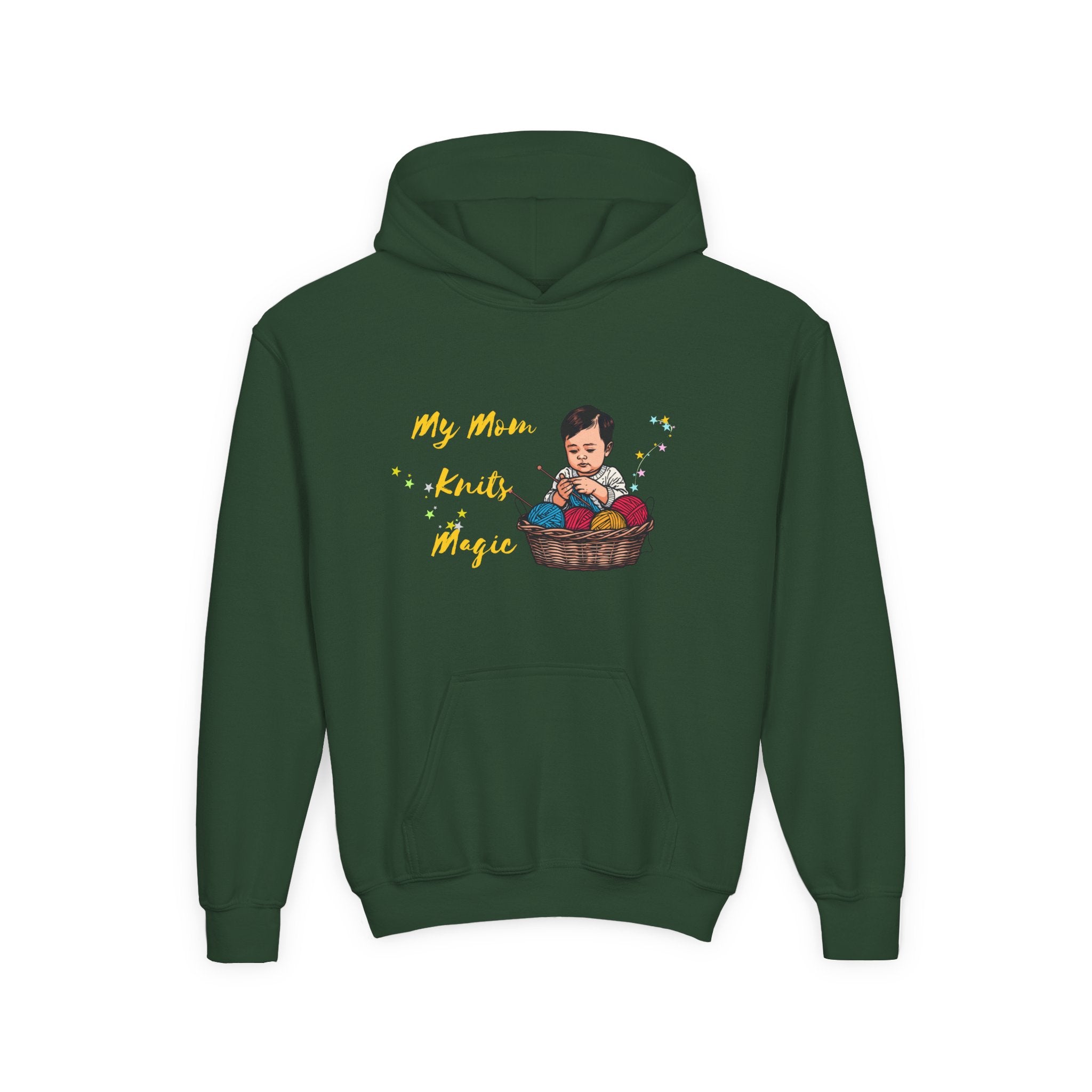 My Mom Knits Magic Youth Hoodie