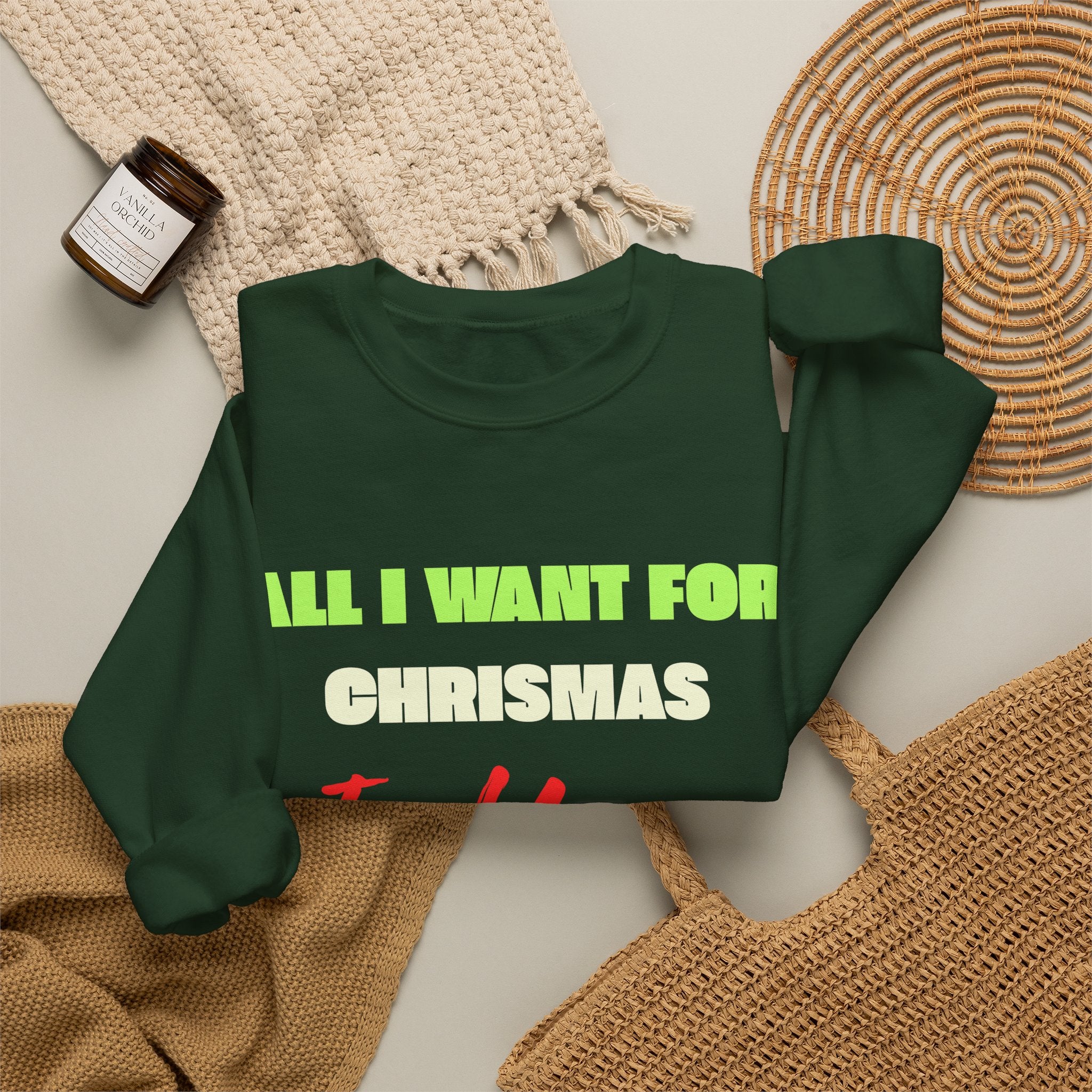 All I Want for Christmas Is Yarn | Women's Knitting Sweatshirt