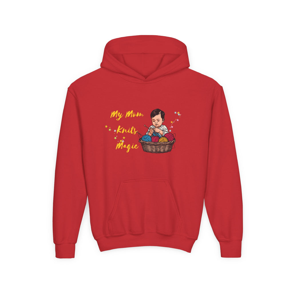 My Mom Knits Magic Youth Hoodie
