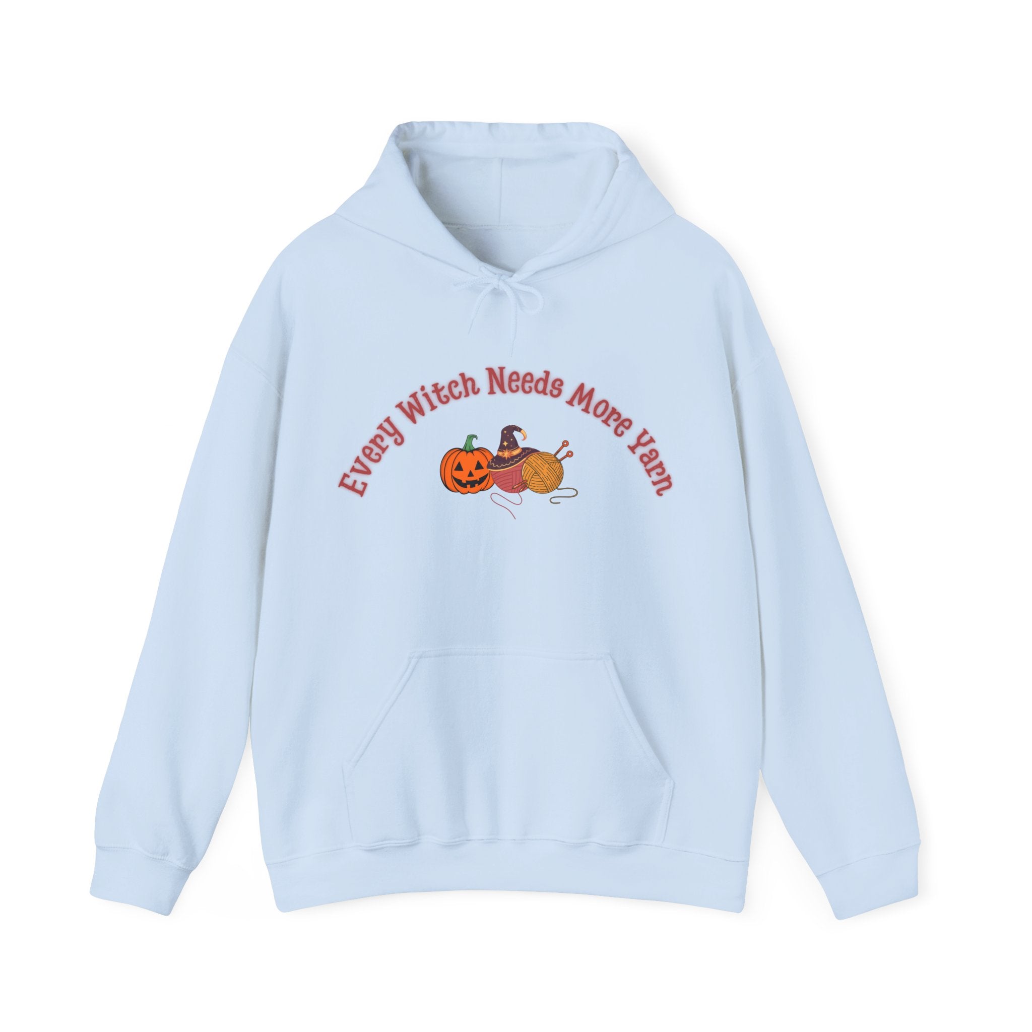 Every Witch Needs More Yarn — Halloween Knitting Hoodie