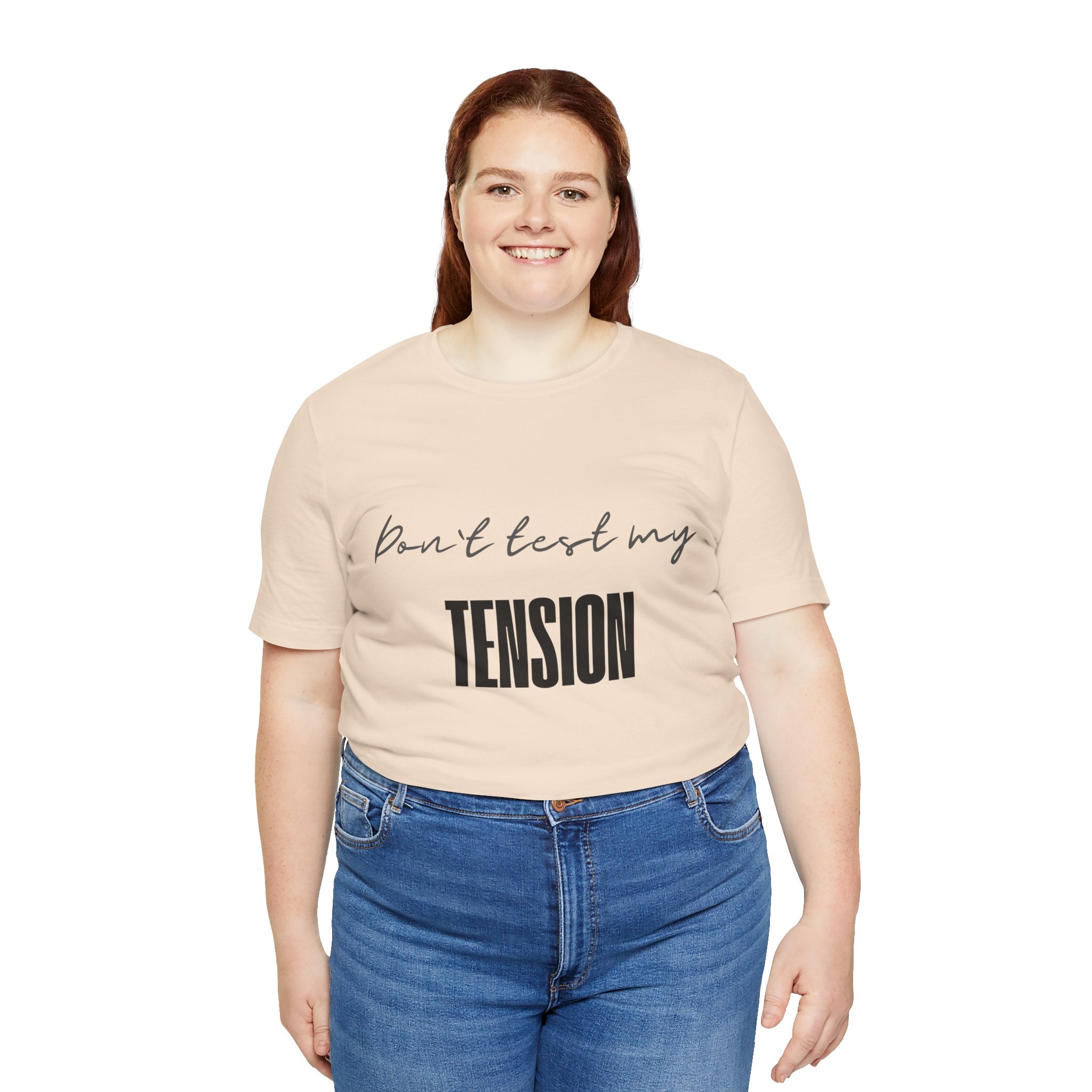 Don't Test My Tension | Women's Knitting Humor T-Shirt