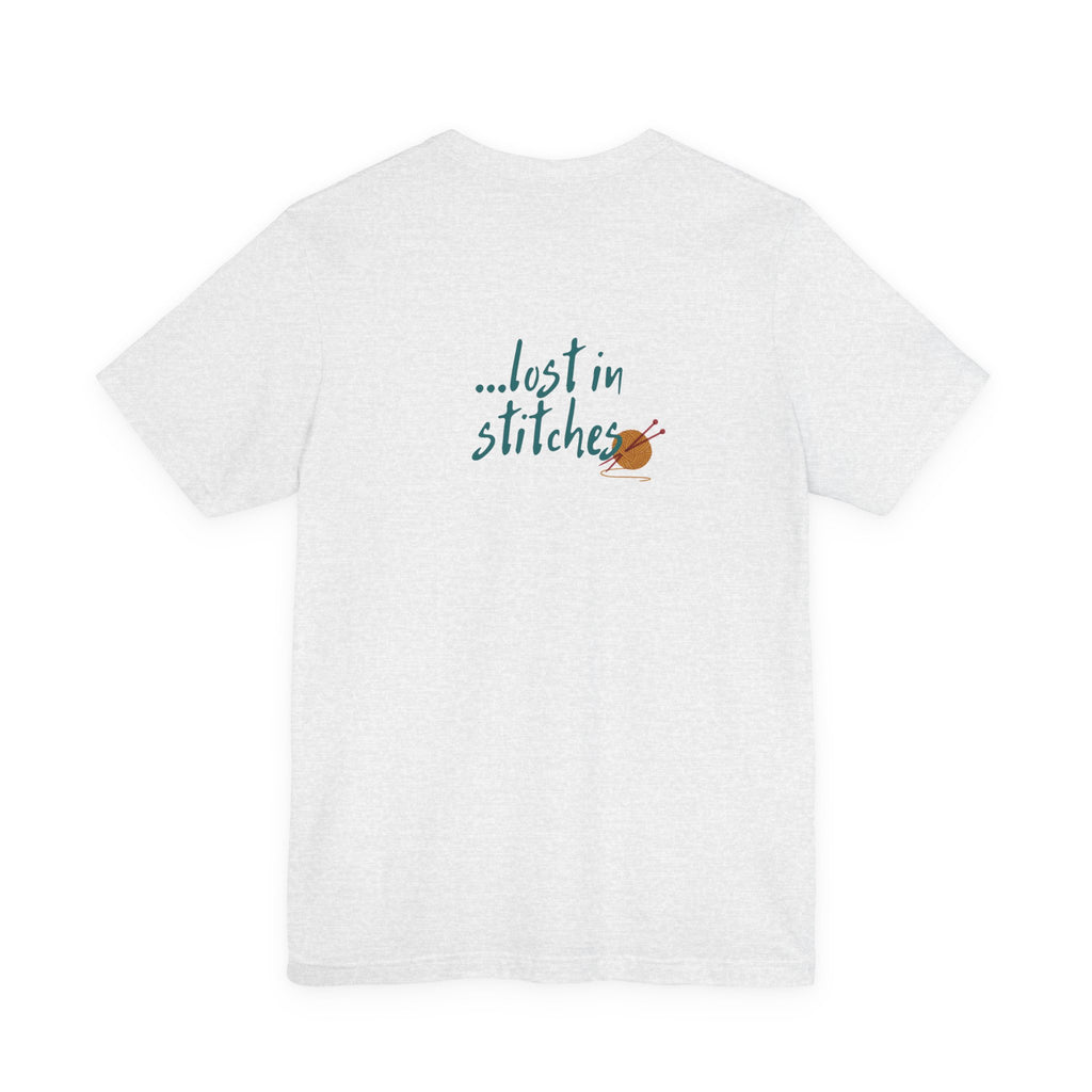 Women's Knit Humor T-Shirt – "Currently unavailable...lost in stitches"