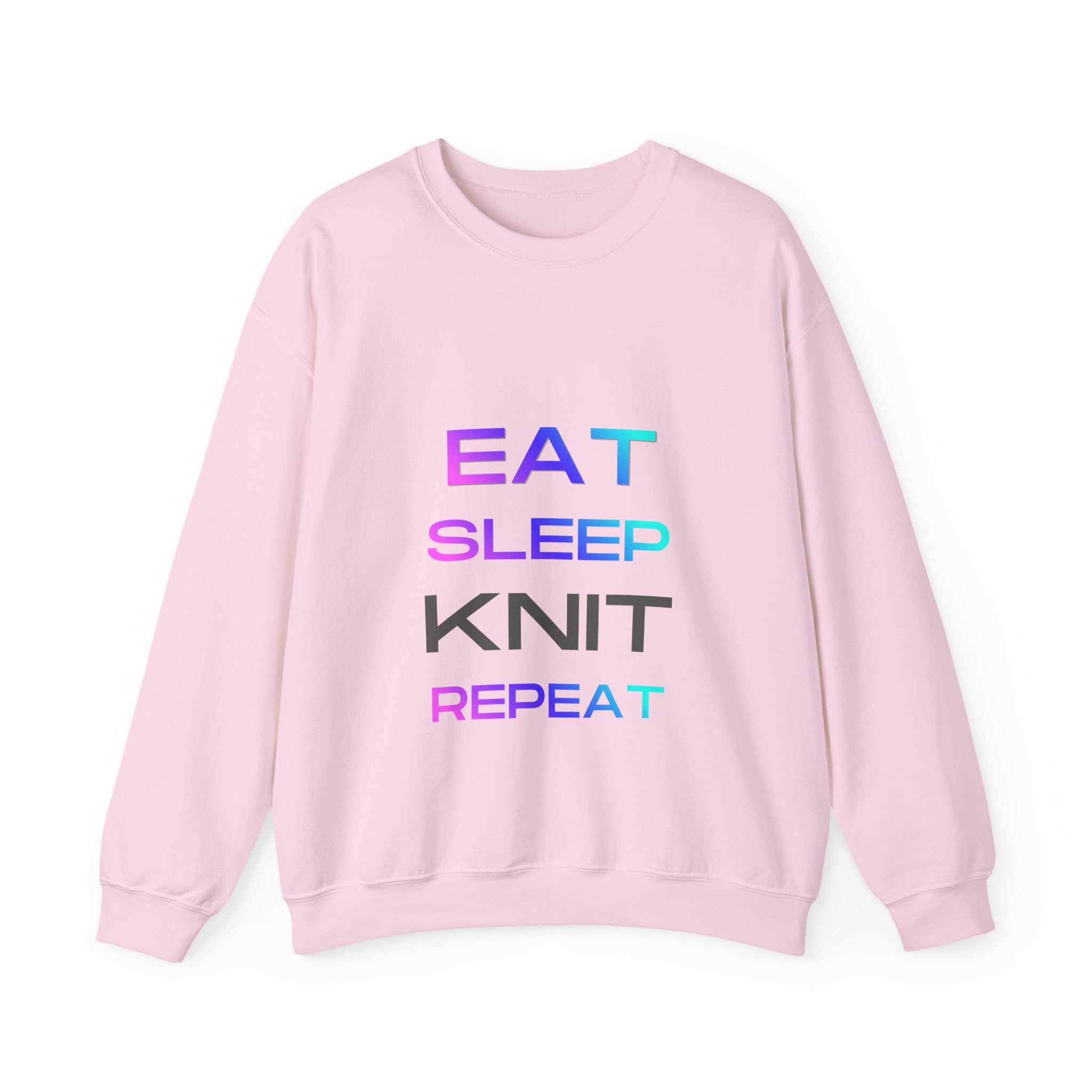 Eat Sleep Knit Repeat — Women's Knitting Sweatshirt