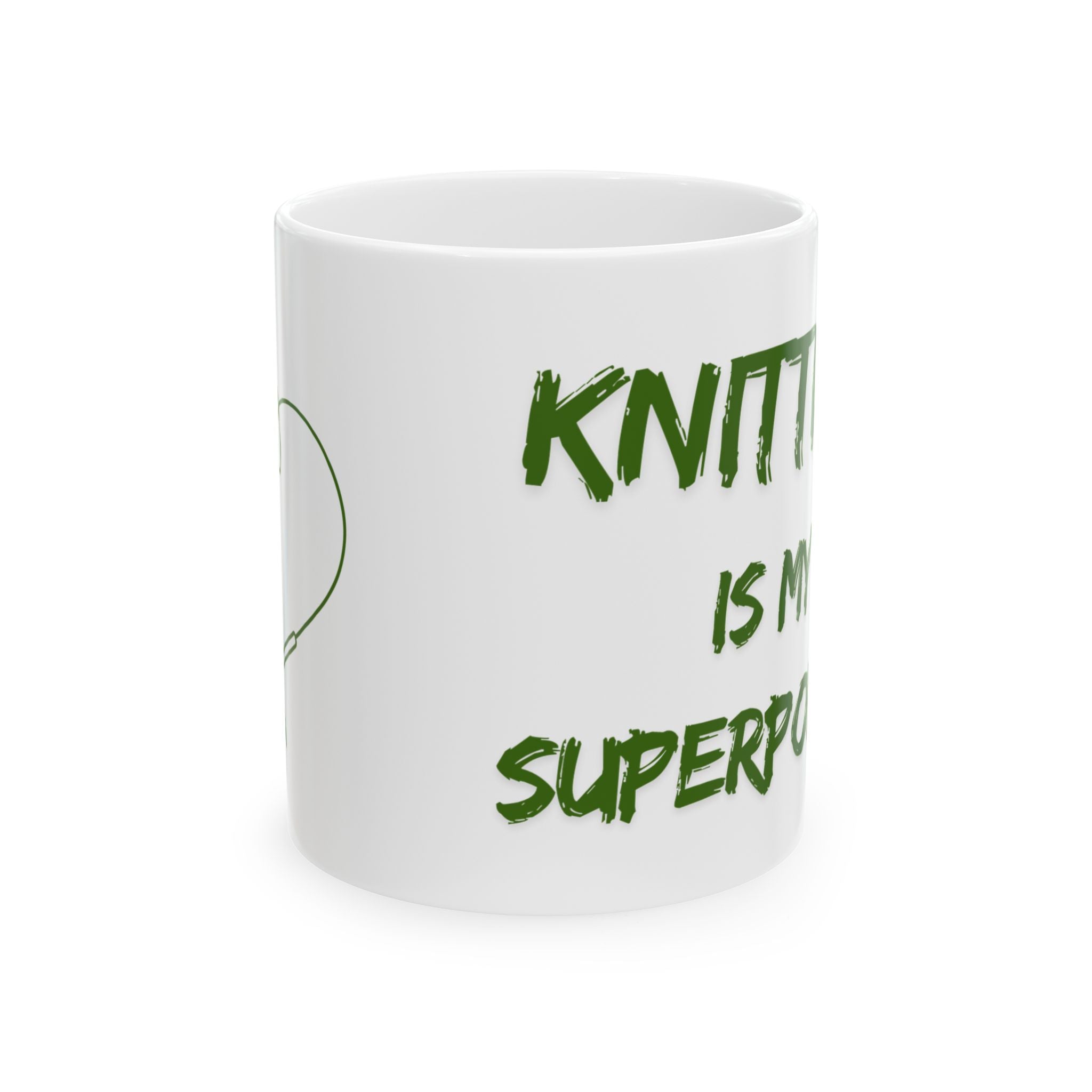 Knitting Is My Superpower — Knitter's Coffee Mug