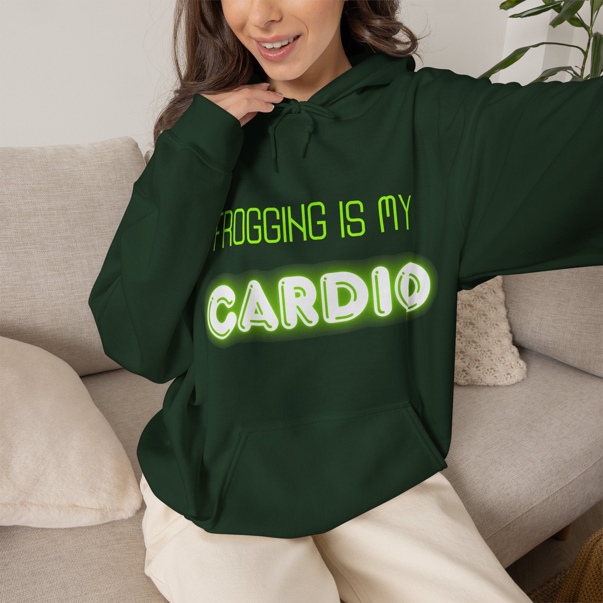 "Frogging is my cardio" Unisex Hoodie