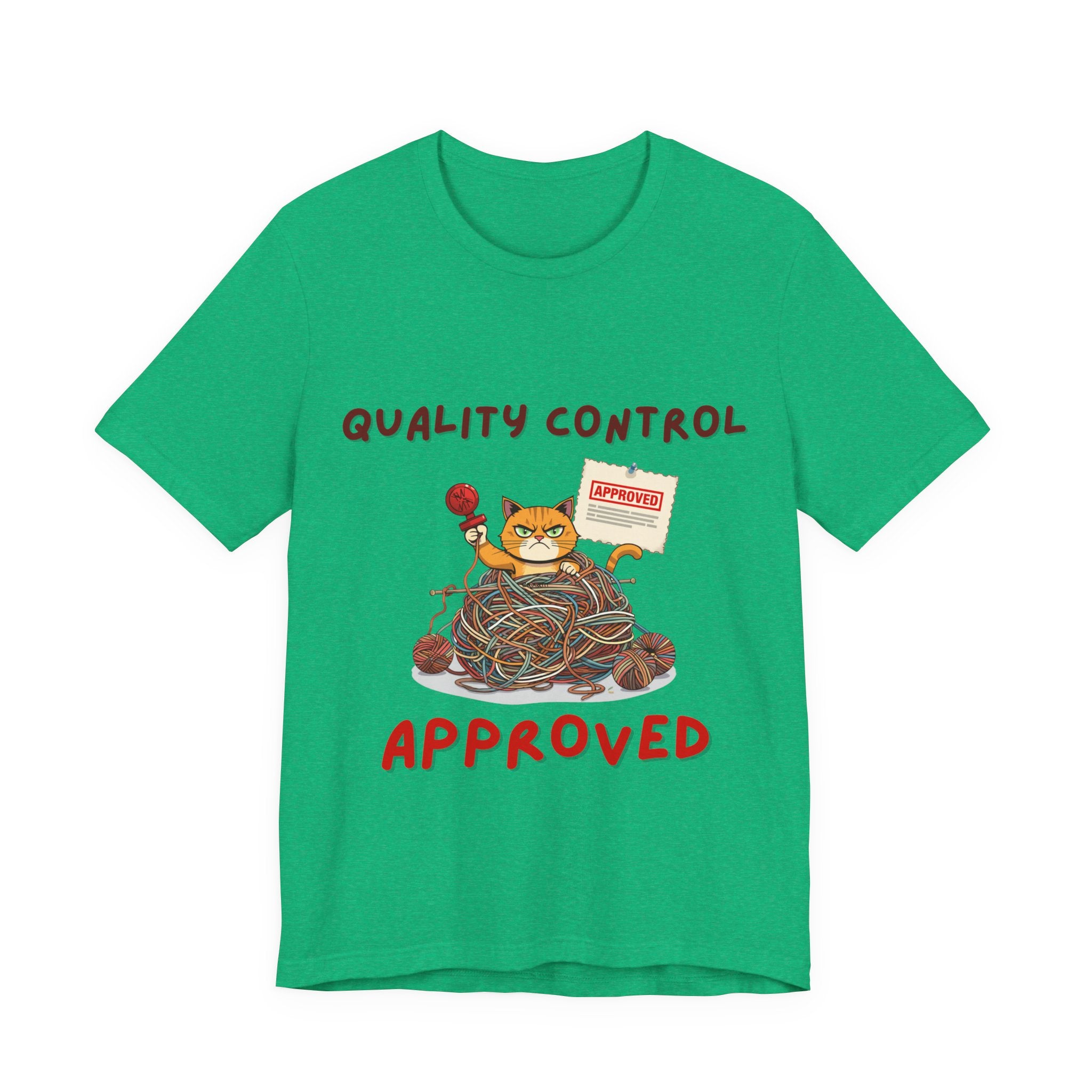 "Quality Control Approved" Unisex Knitting Tee