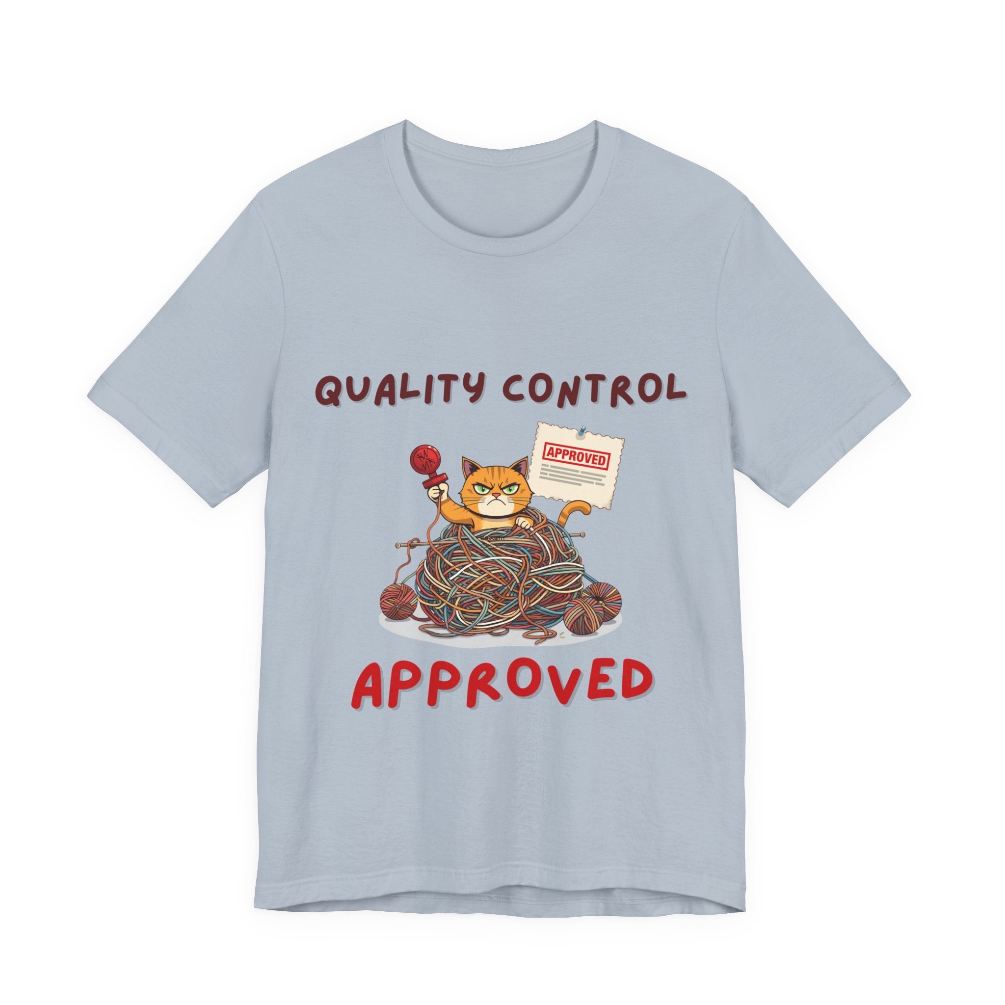 "Quality Control Approved" Unisex Knitting Tee