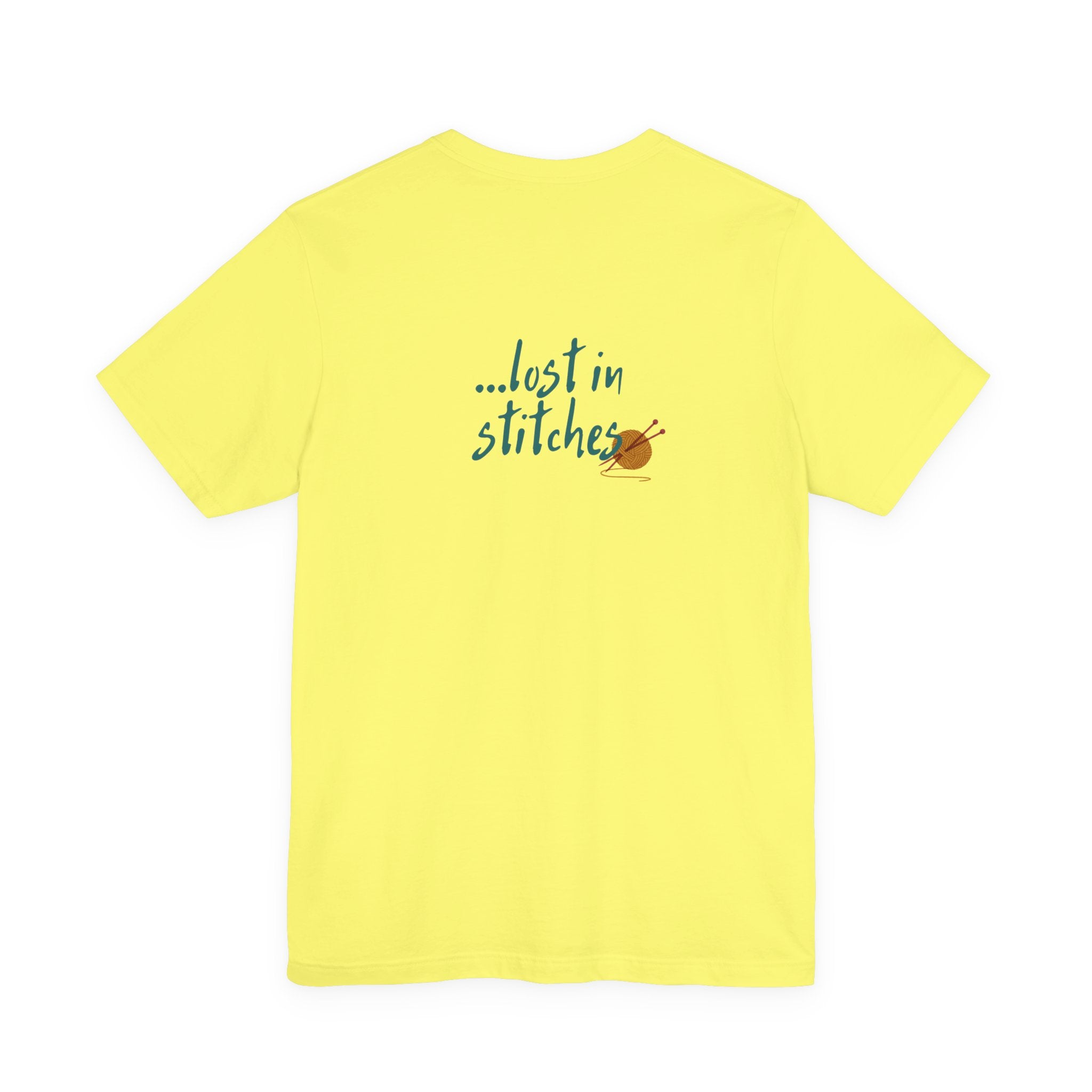 Women's Knit Humor T-Shirt – "Currently unavailable...lost in stitches"