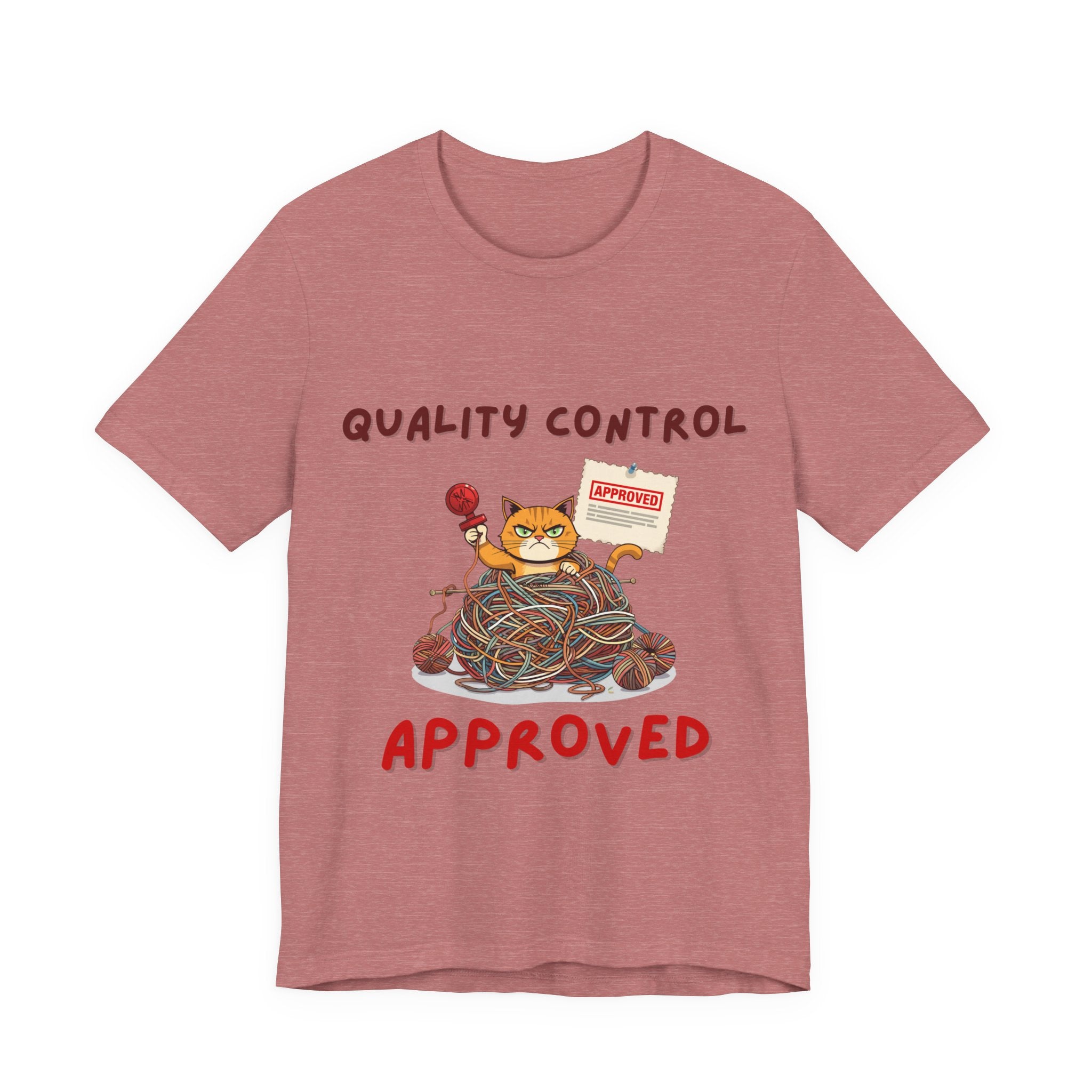 "Quality Control Approved" Unisex Knitting Tee
