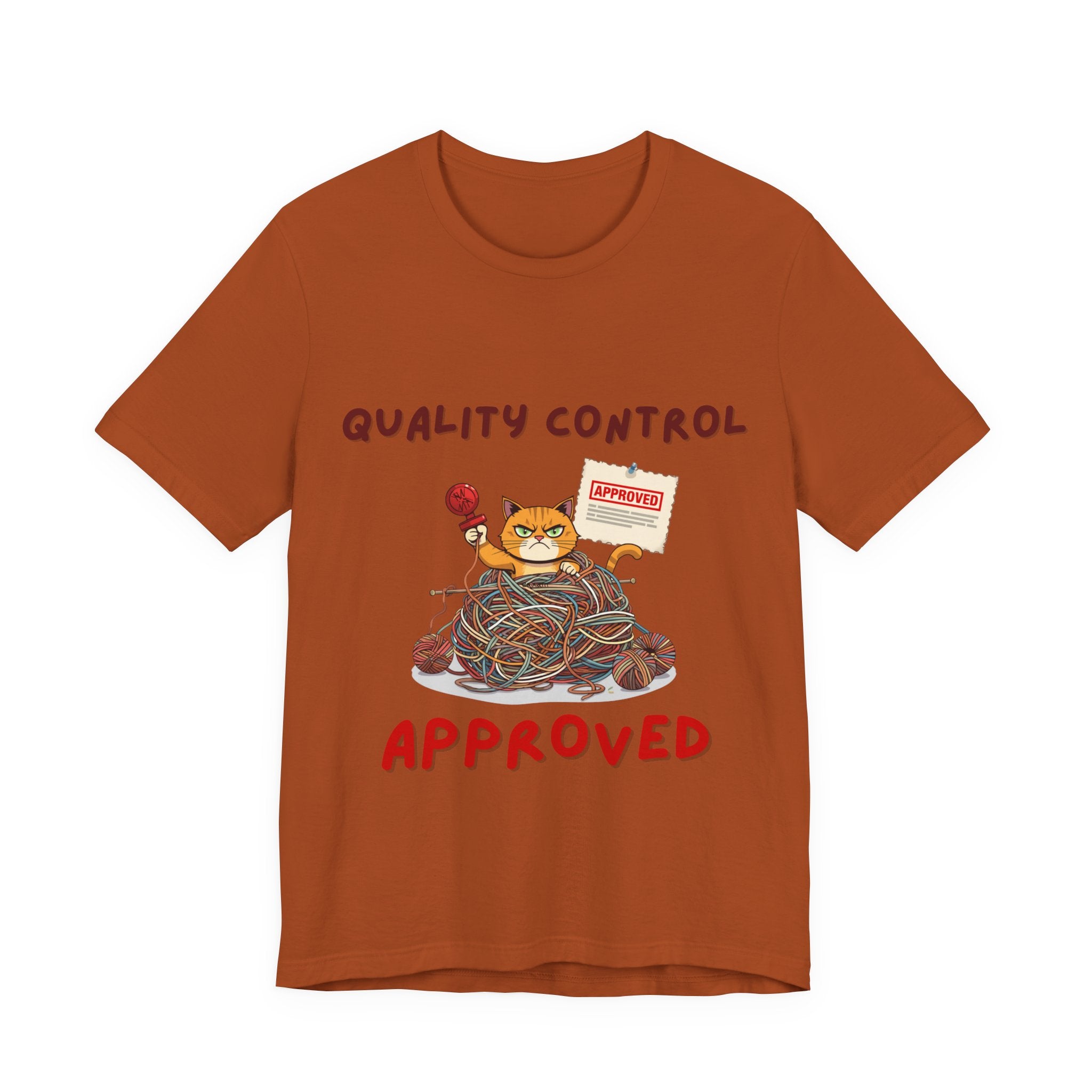 "Quality Control Approved" Unisex Knitting Tee