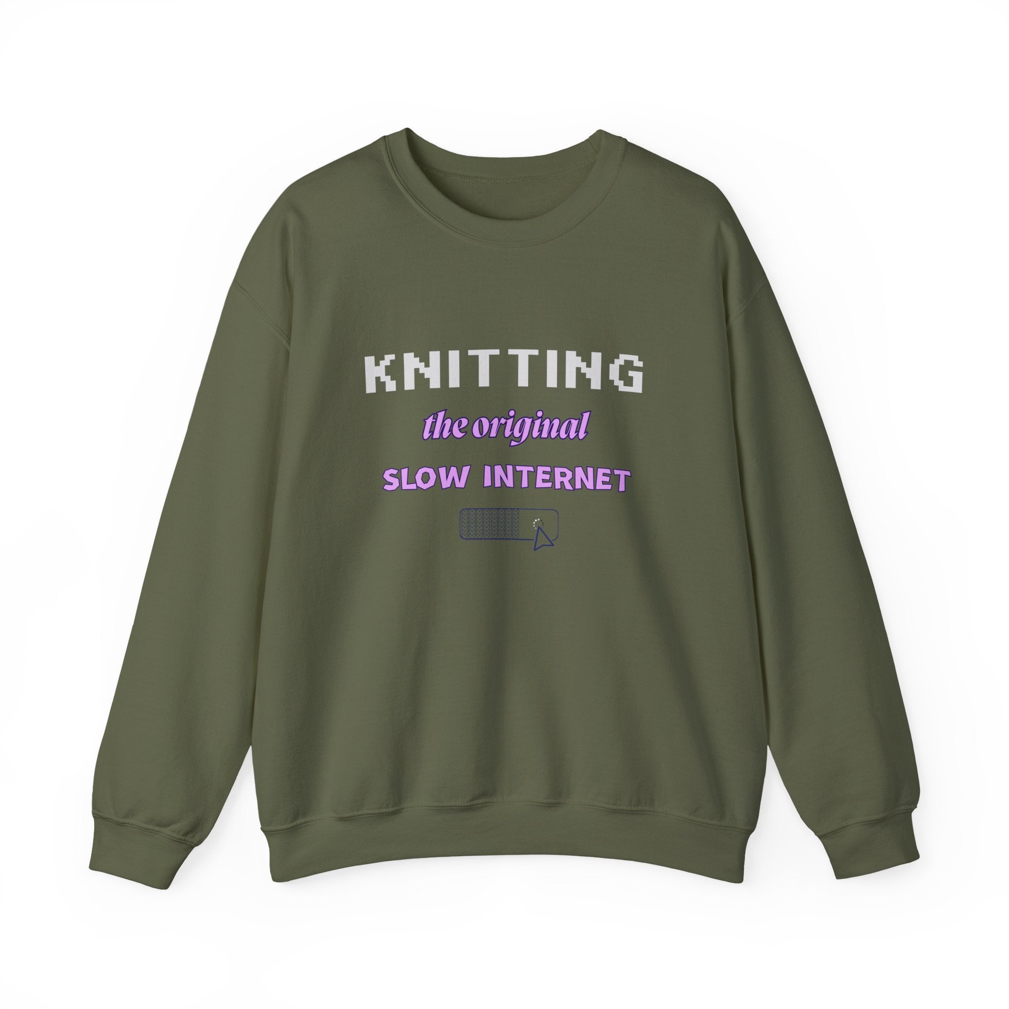 Knitting: The Original Slow Internet — Women's Sweatshirt