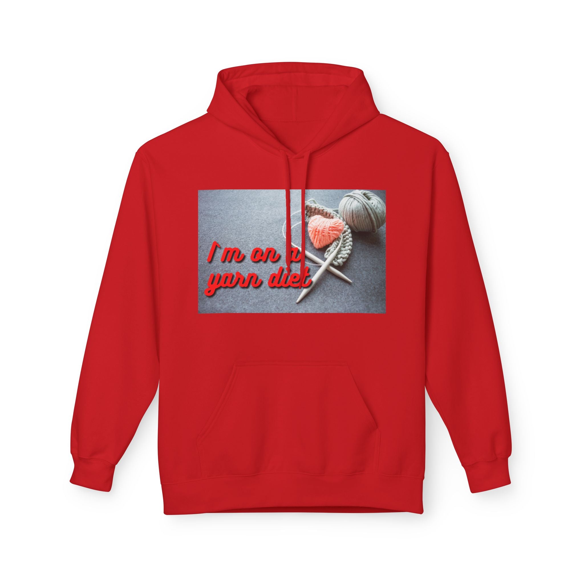"I'm on a Yarn Diet" Funny Knitting Hoodie