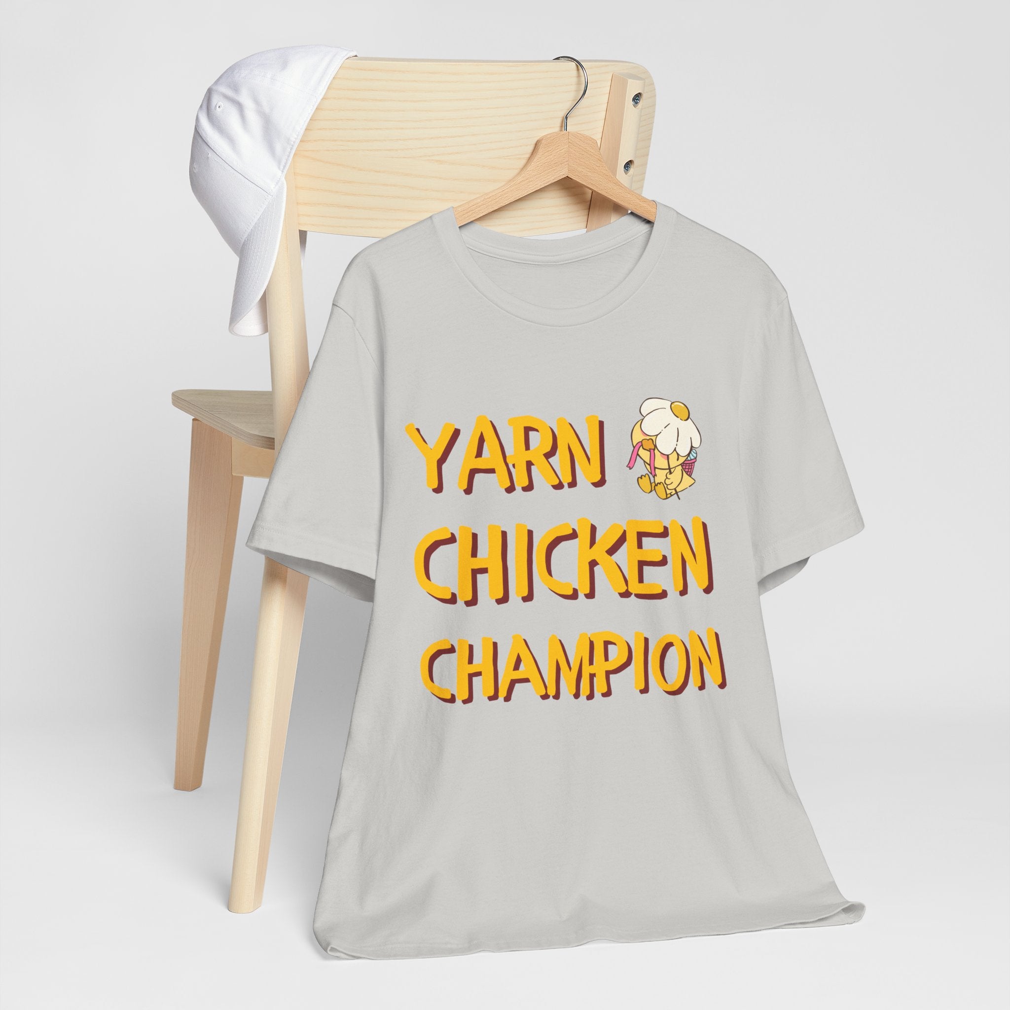 Official Yarn Chicken Champion — Women's Knitting Tee