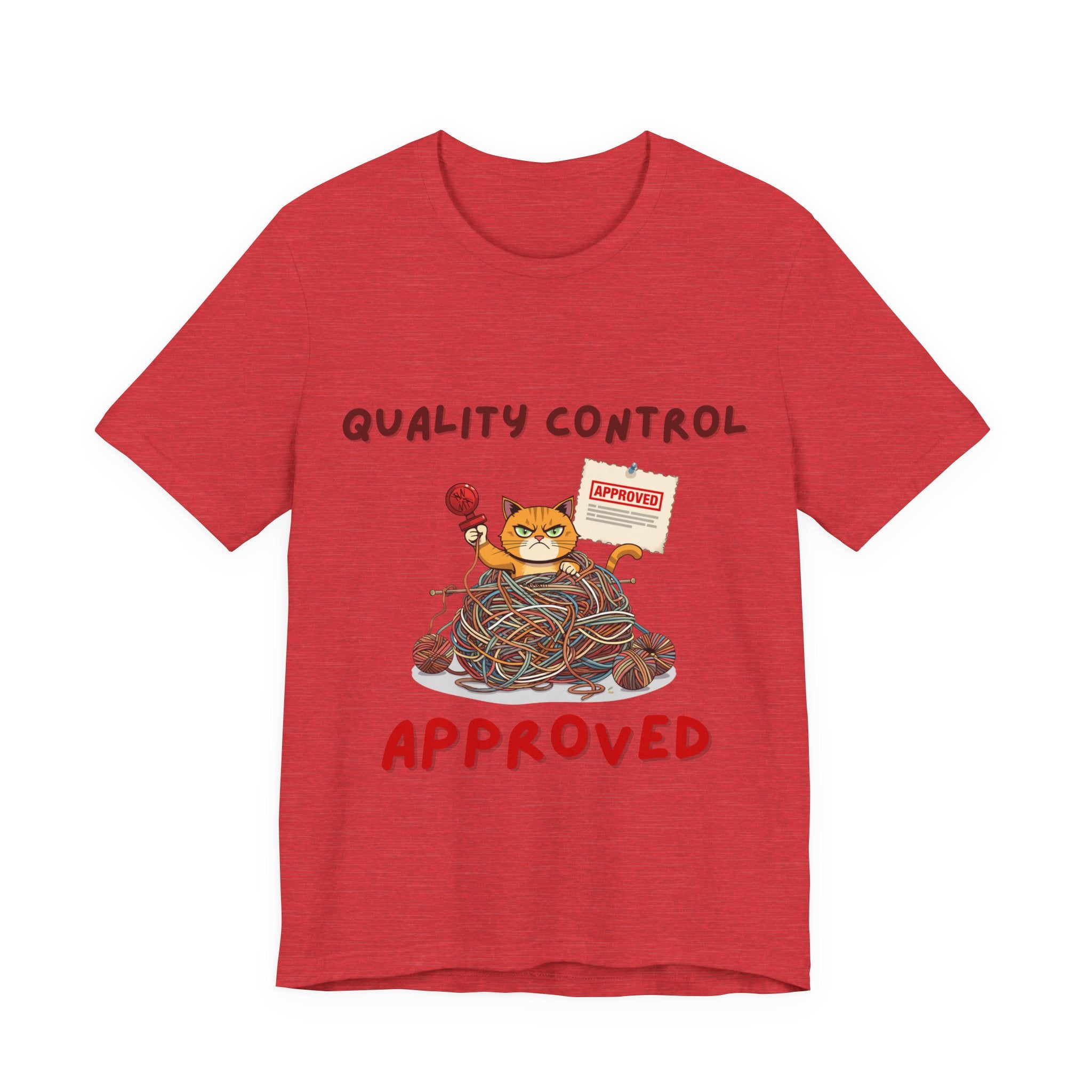 "Quality Control Approved" Unisex Knitting Tee