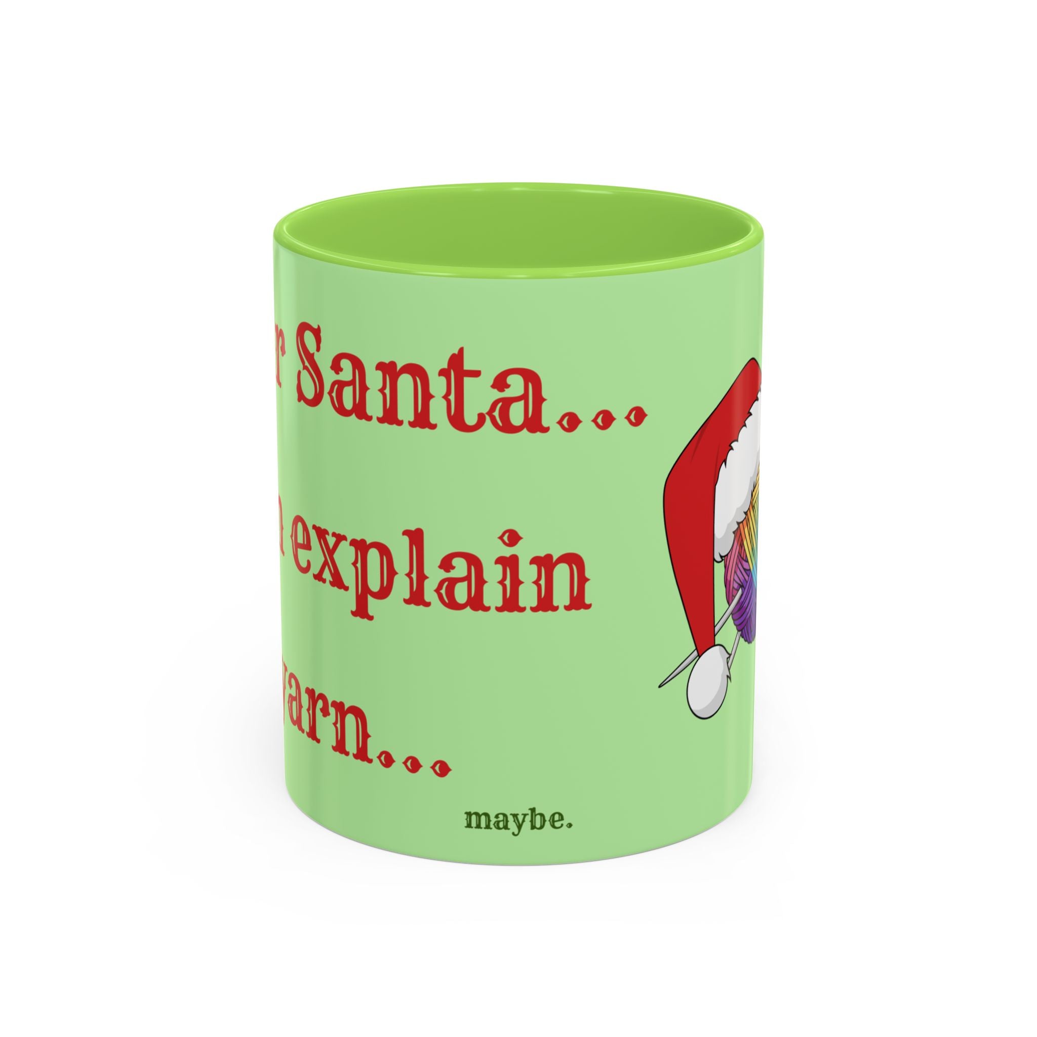 Dear Santa I Can Explain the Yarn | Knitting Coffee Mug