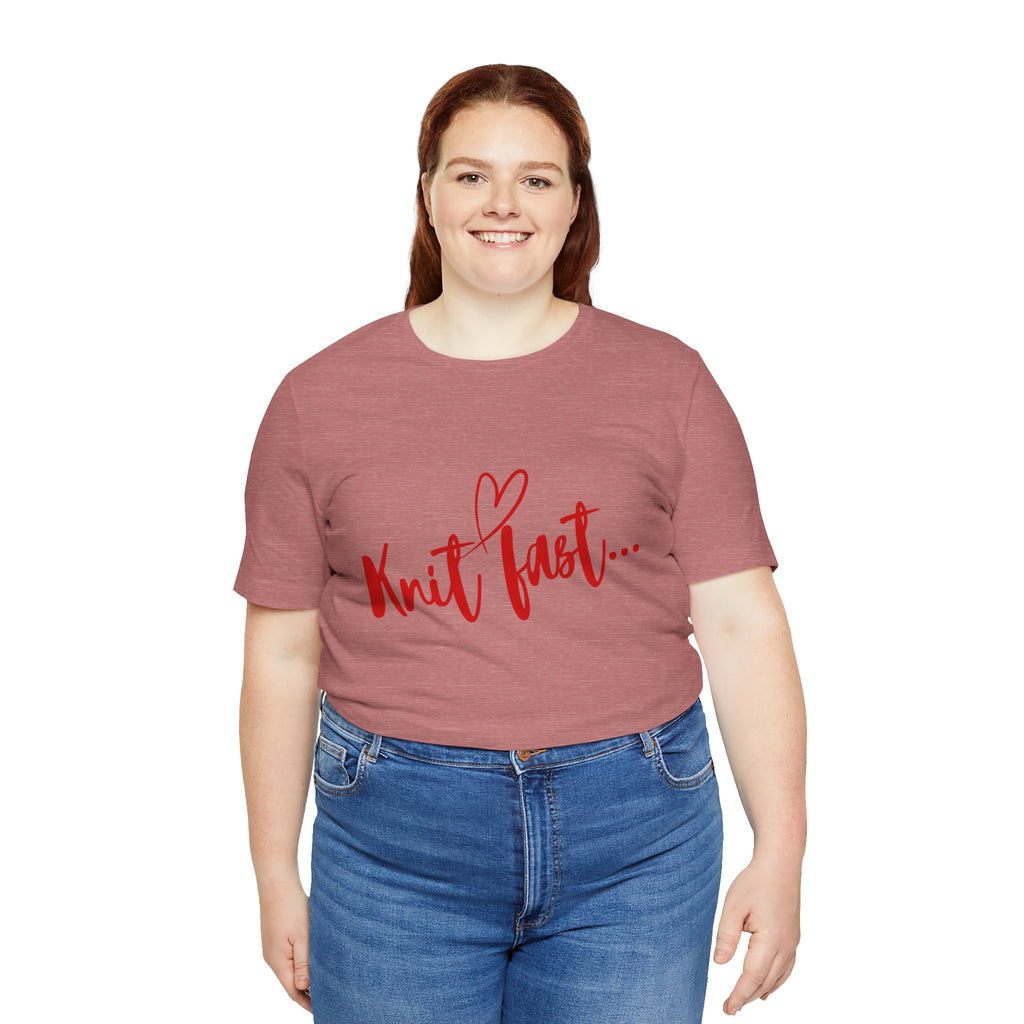 Knit Fast, Nap Faster – Women's Funny Knitting Tee