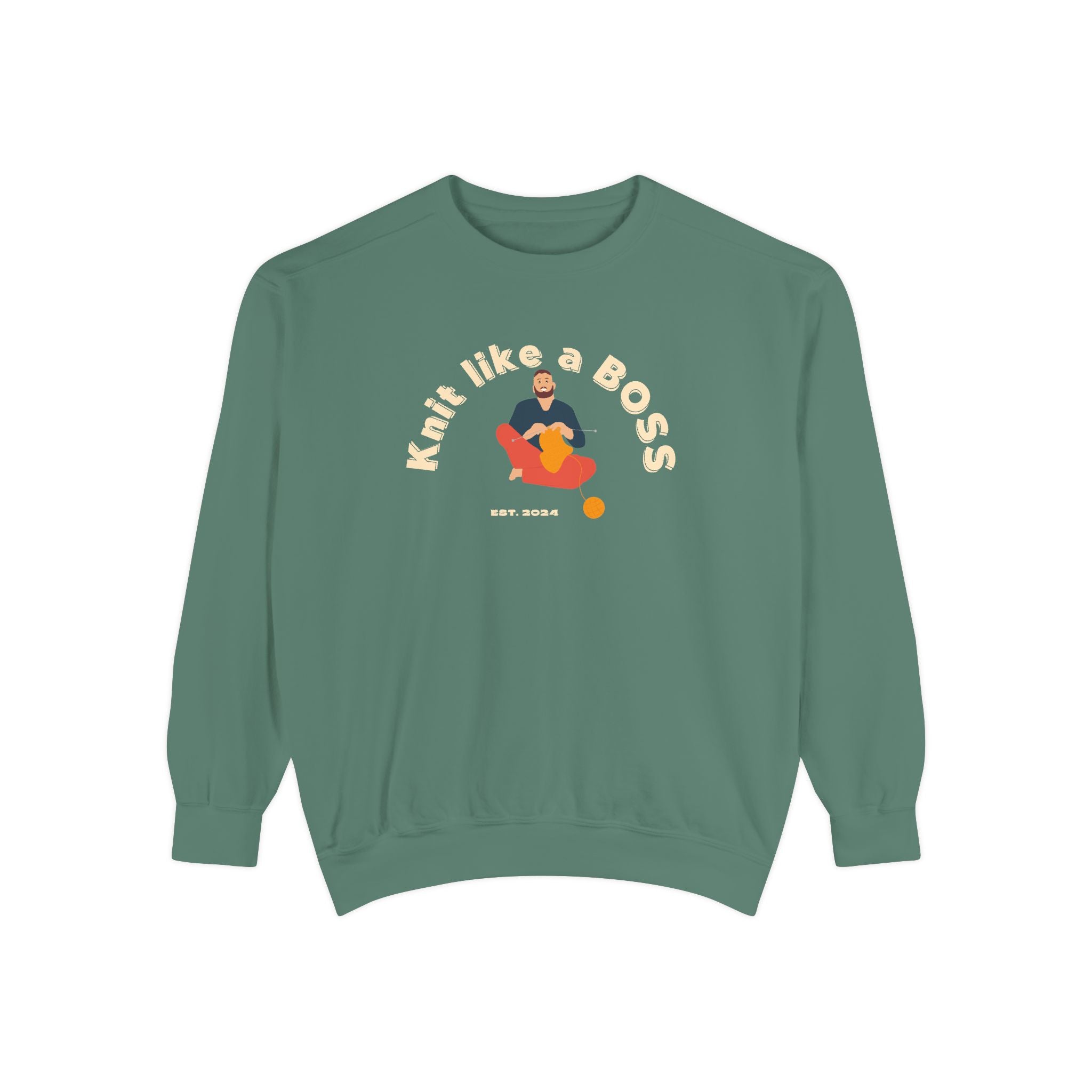 Knit Like a Boss — Men's Graphic Sweatshirt