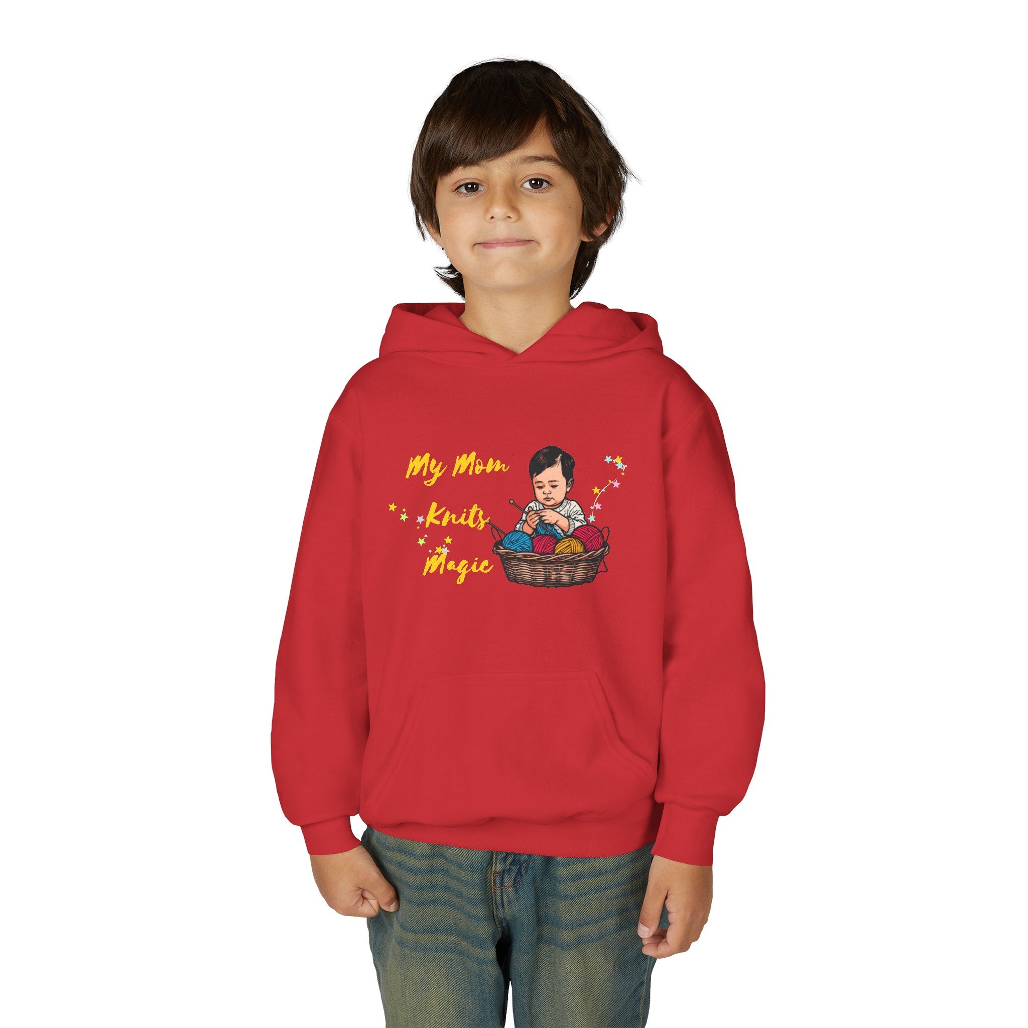 My Mom Knits Magic Youth Hoodie