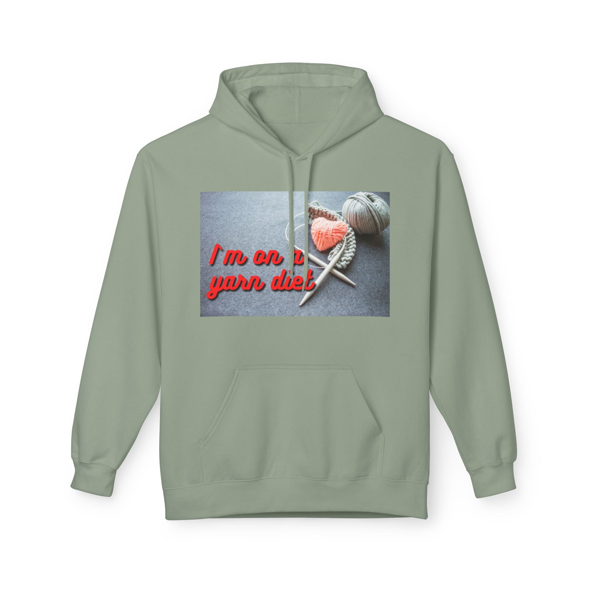 "I'm on a Yarn Diet" Funny Knitting Hoodie