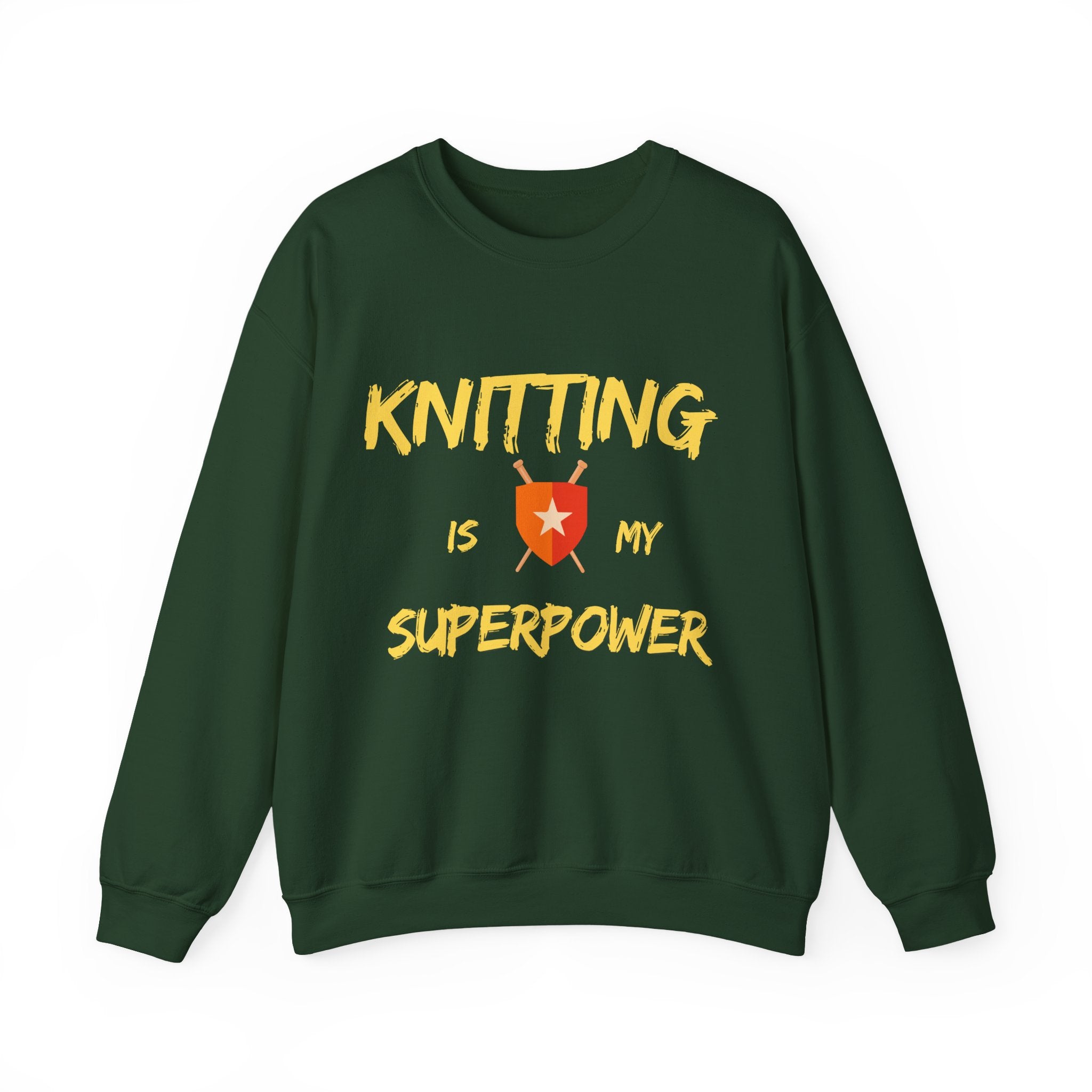 Knitting Is My Superpower — Men's Graphic Sweatshirt