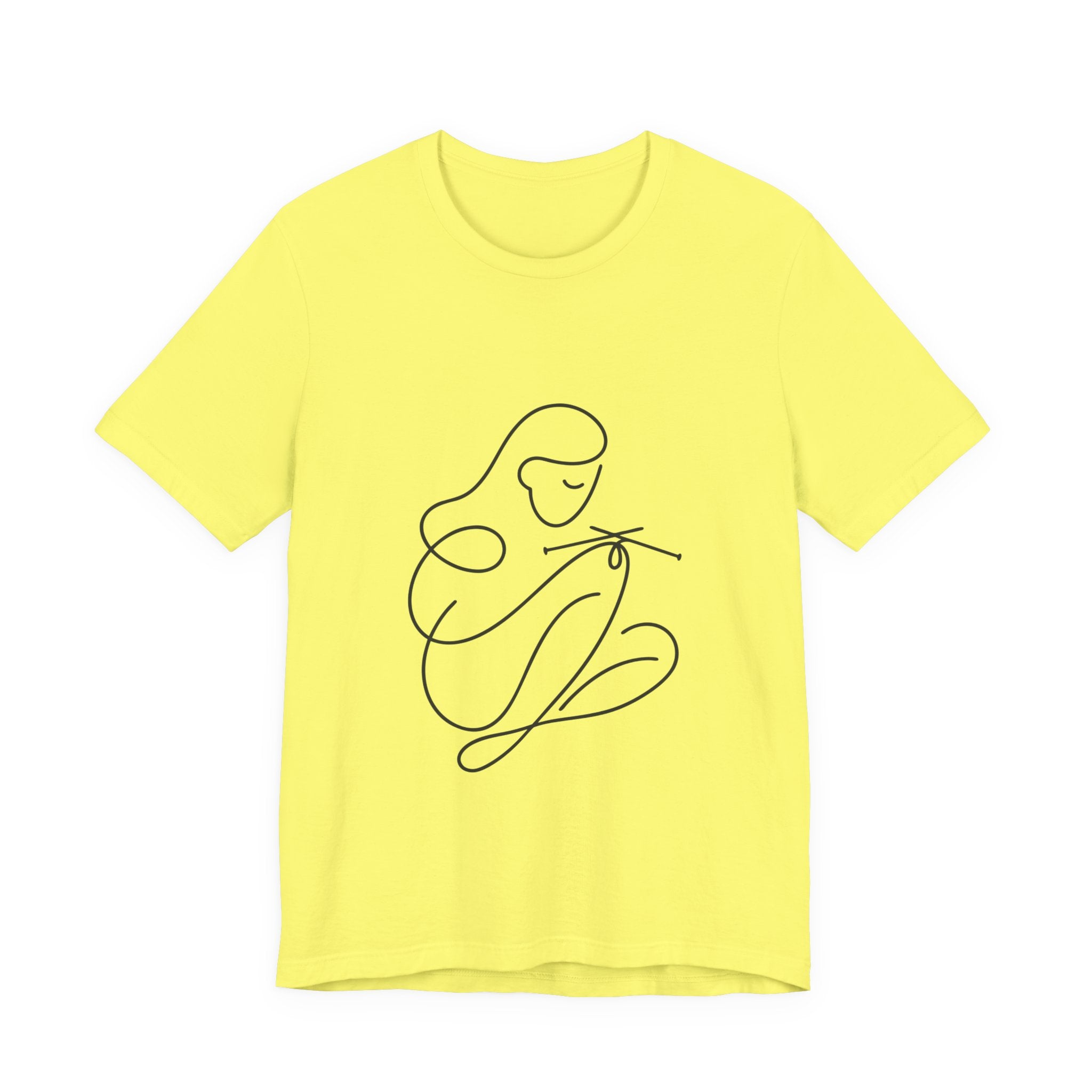 Time to Knit – One Line Art Unisex Tee