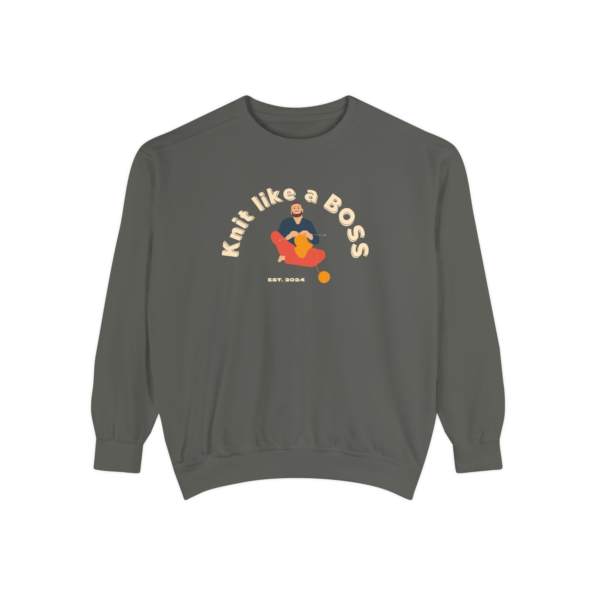 Knit Like a Boss — Men's Graphic Sweatshirt