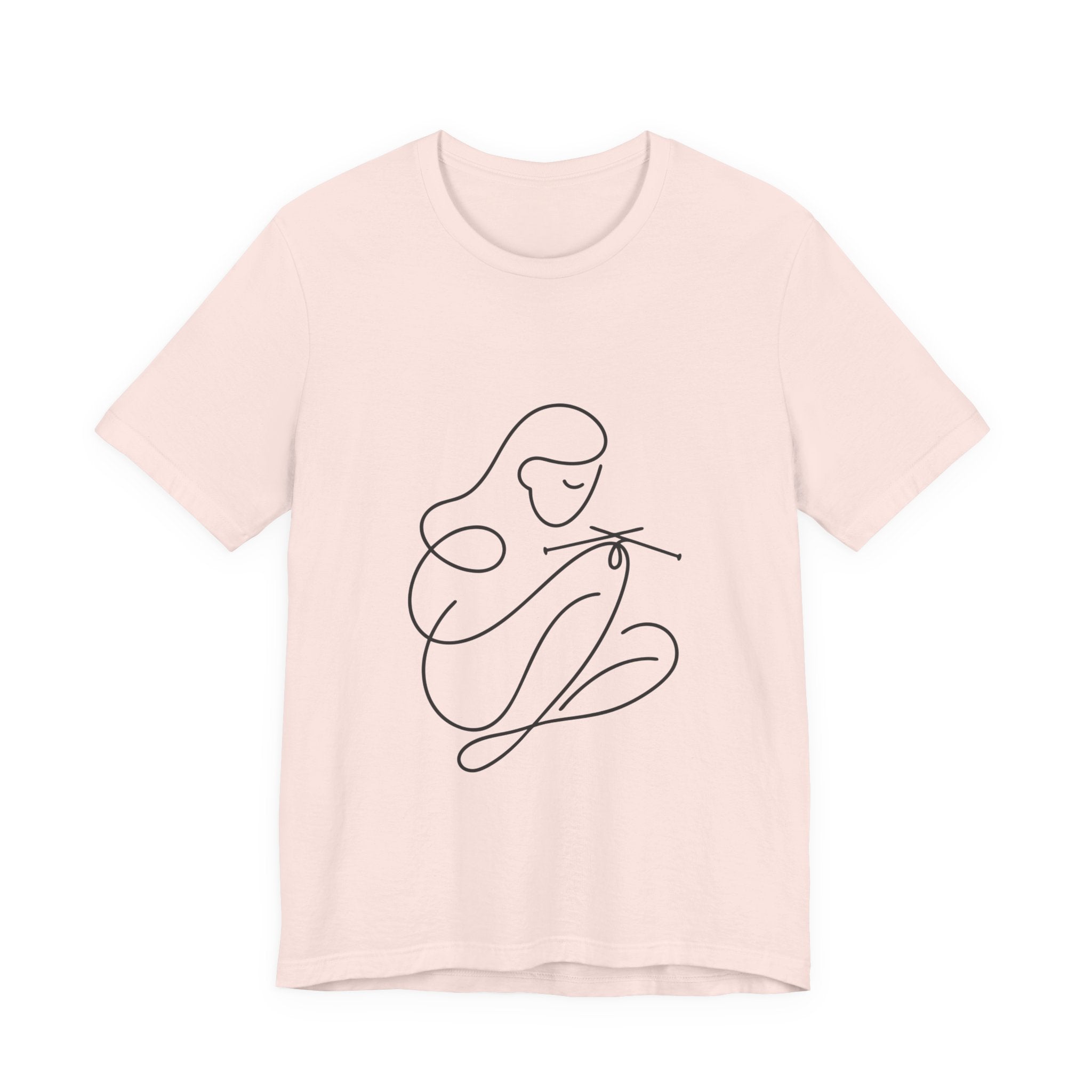 Time to Knit – One Line Art Unisex Tee