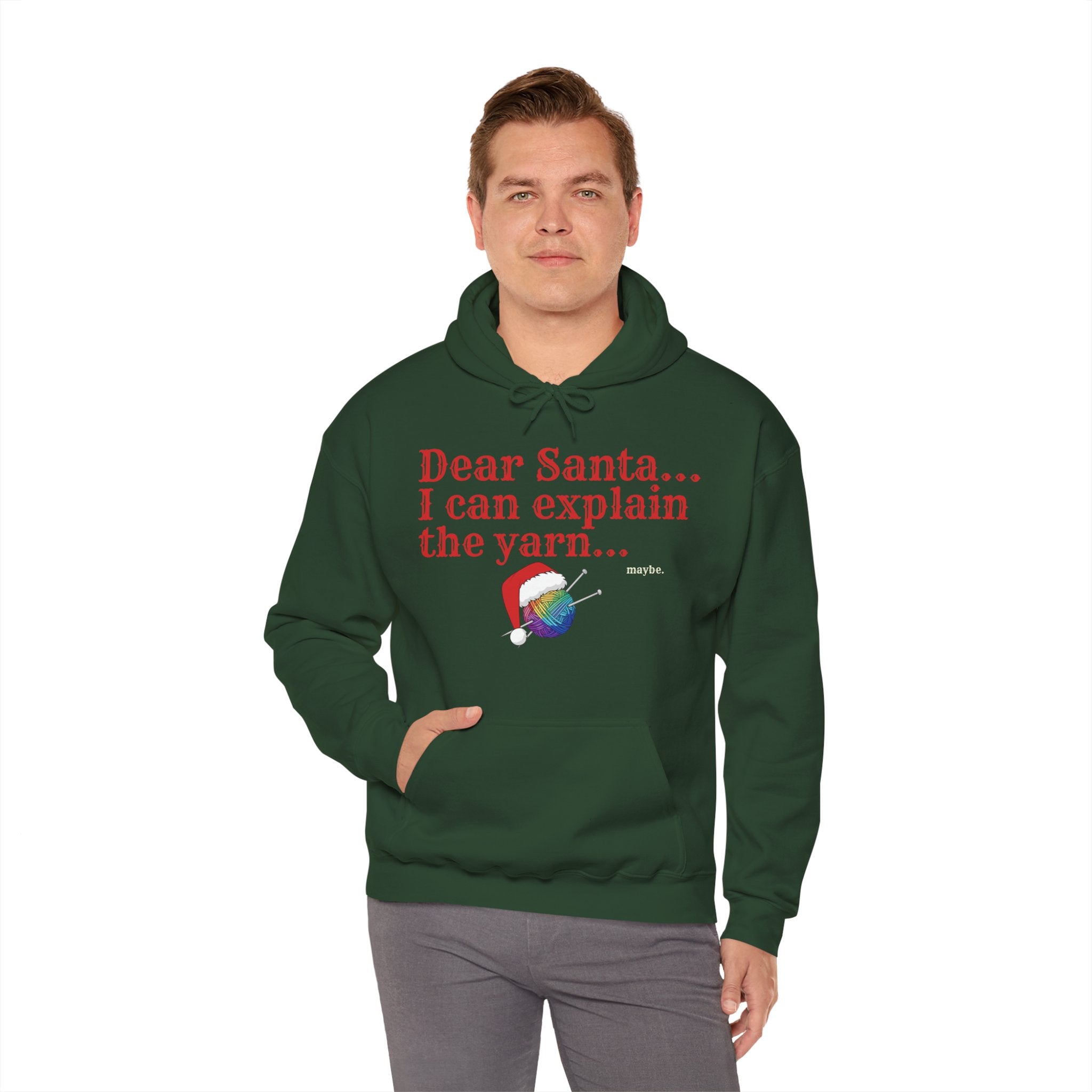 Dear Santa I Can Explain the Yarn Sweatshirt | Funny Knitting Gift