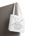 Made with Love & Yarn – One Line Art Tote Bag