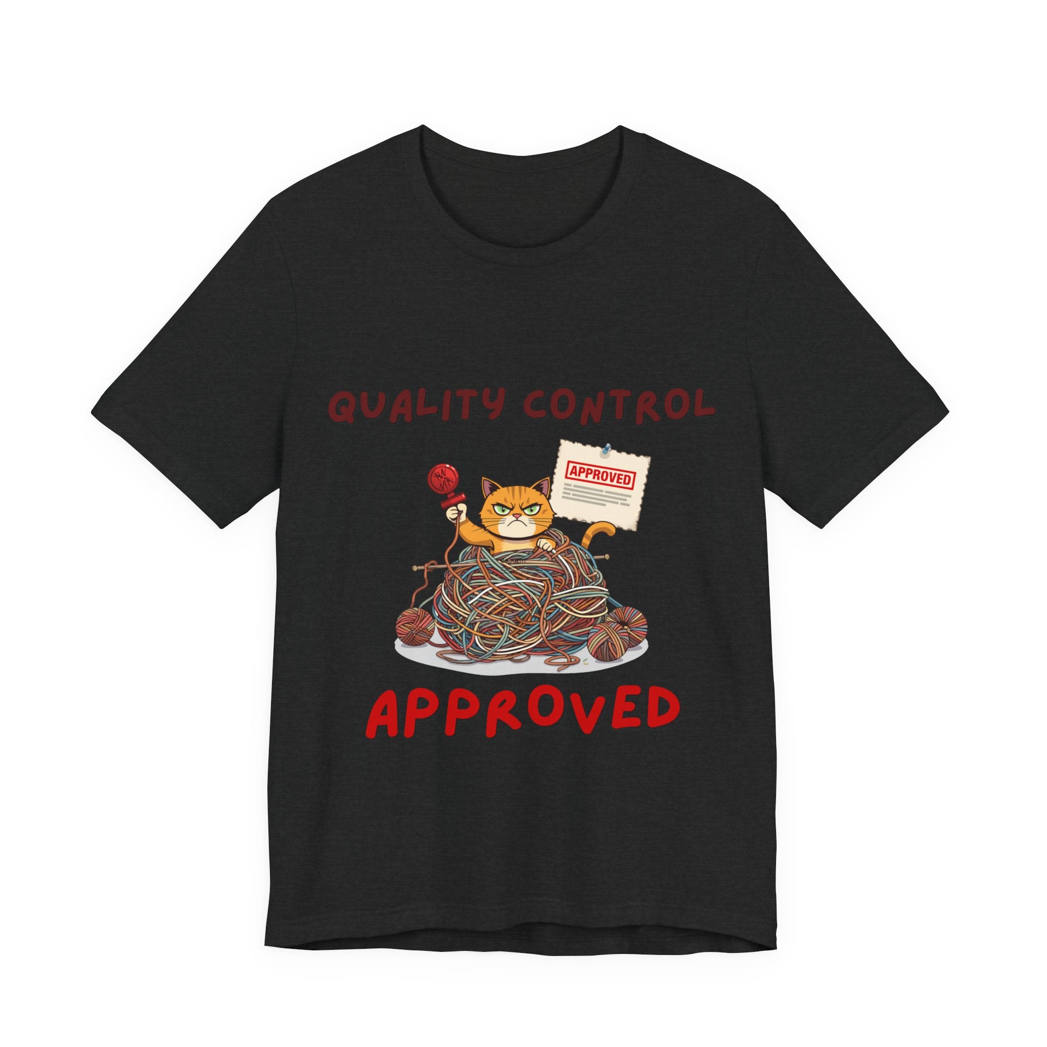 "Quality Control Approved" Unisex Knitting Tee