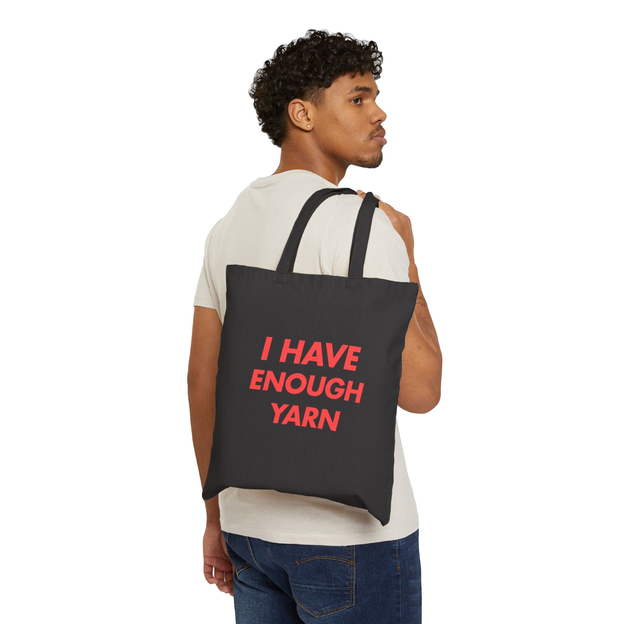 "I Have Enough Yarn" Funny Knitting Tote Bag