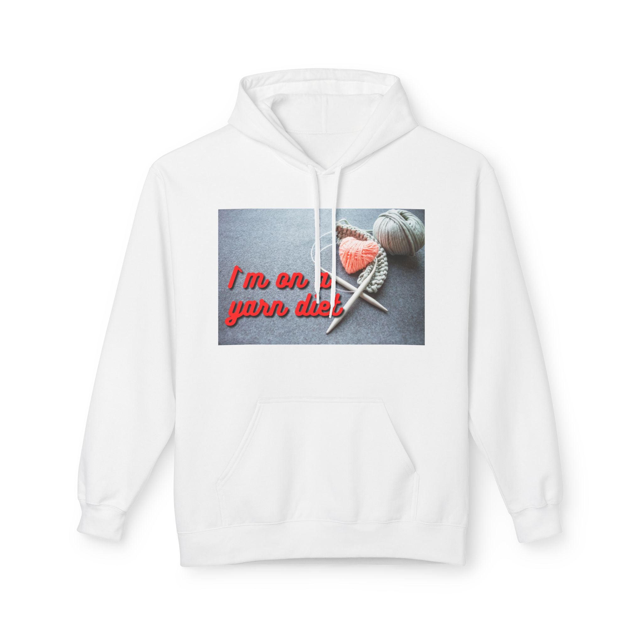 "I'm on a Yarn Diet" Funny Knitting Hoodie