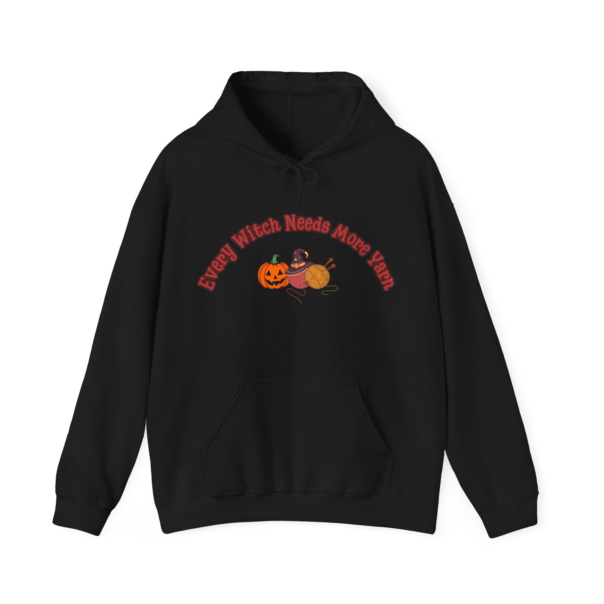 Every Witch Needs More Yarn — Halloween Knitting Hoodie