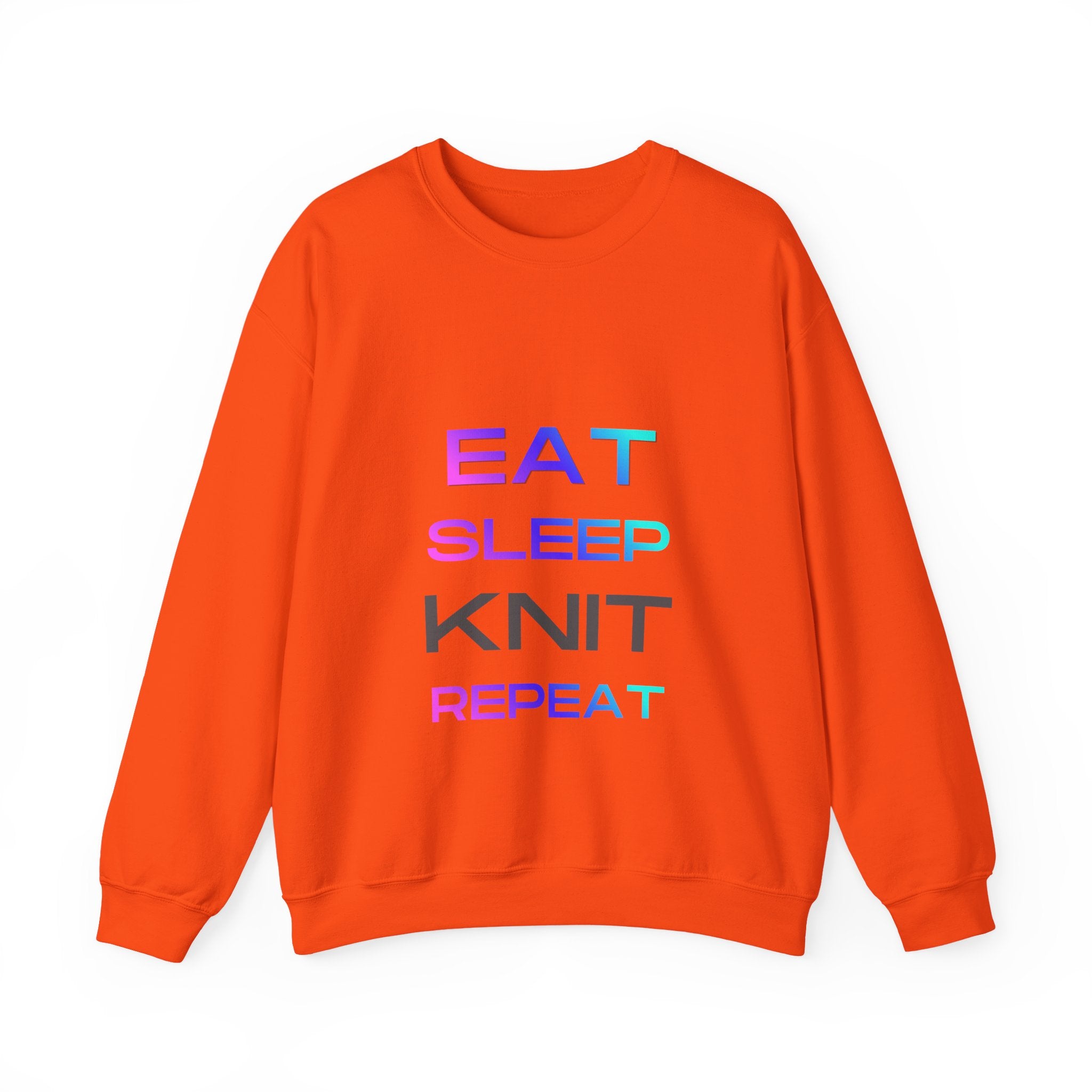 Eat Sleep Knit Repeat — Women's Knitting Sweatshirt