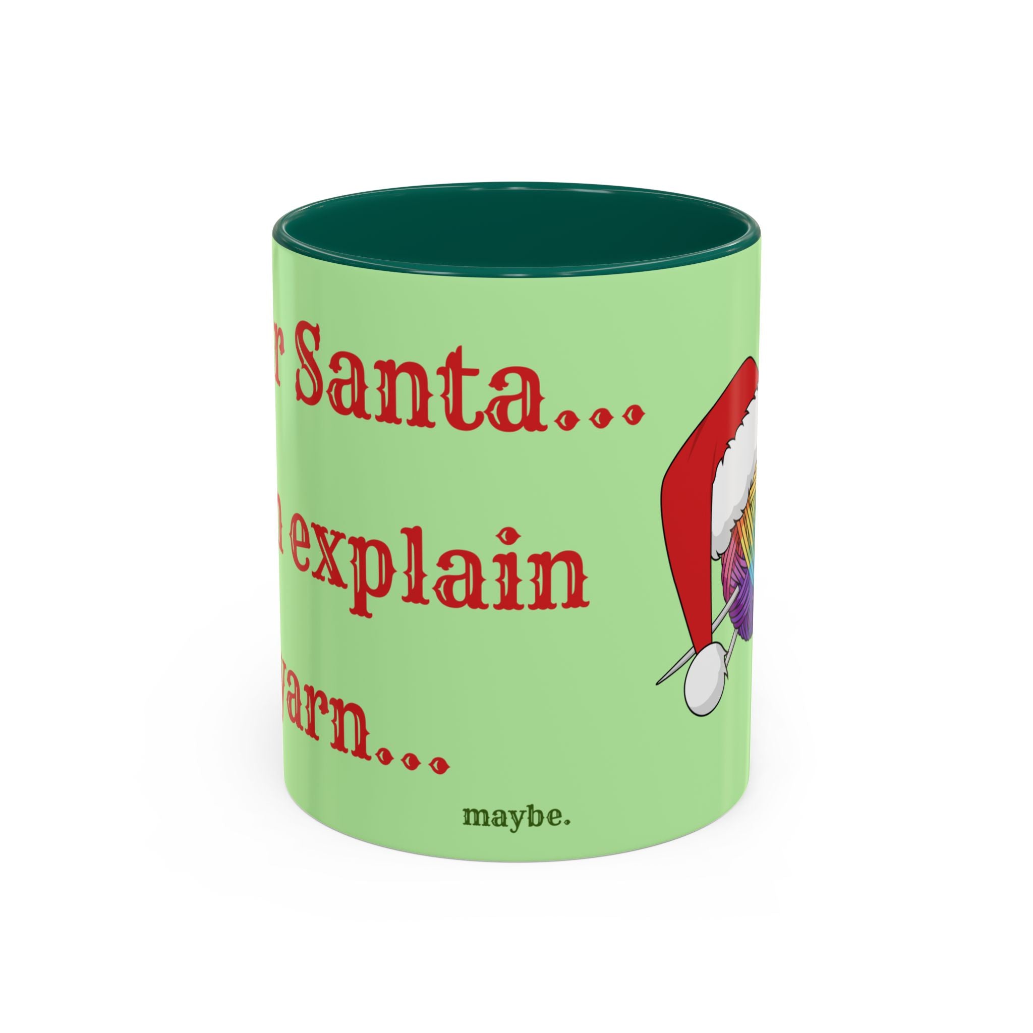 Dear Santa I Can Explain the Yarn | Knitting Coffee Mug