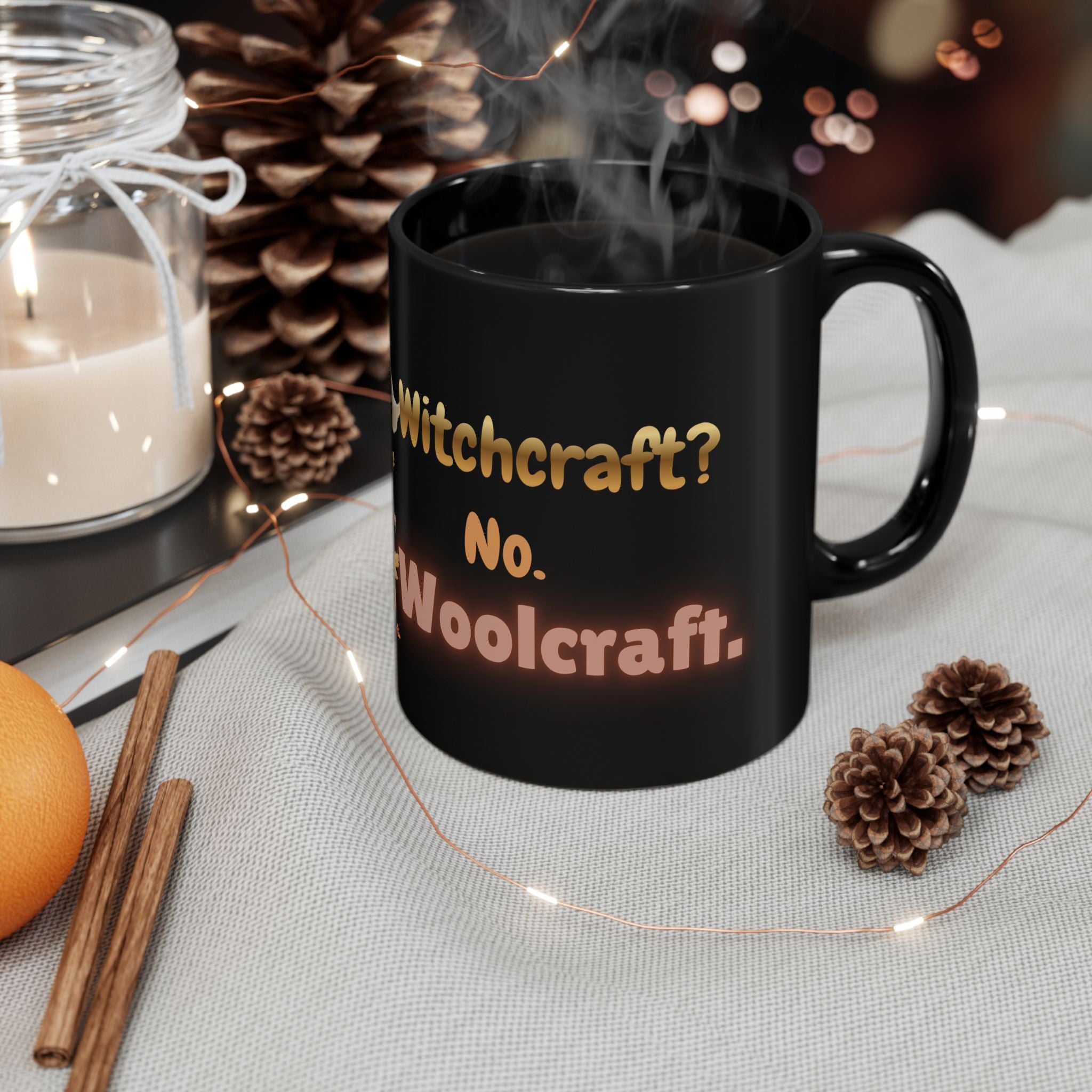 Witchcraft? No. Woolcraft. — Halloween Knitter Mug
