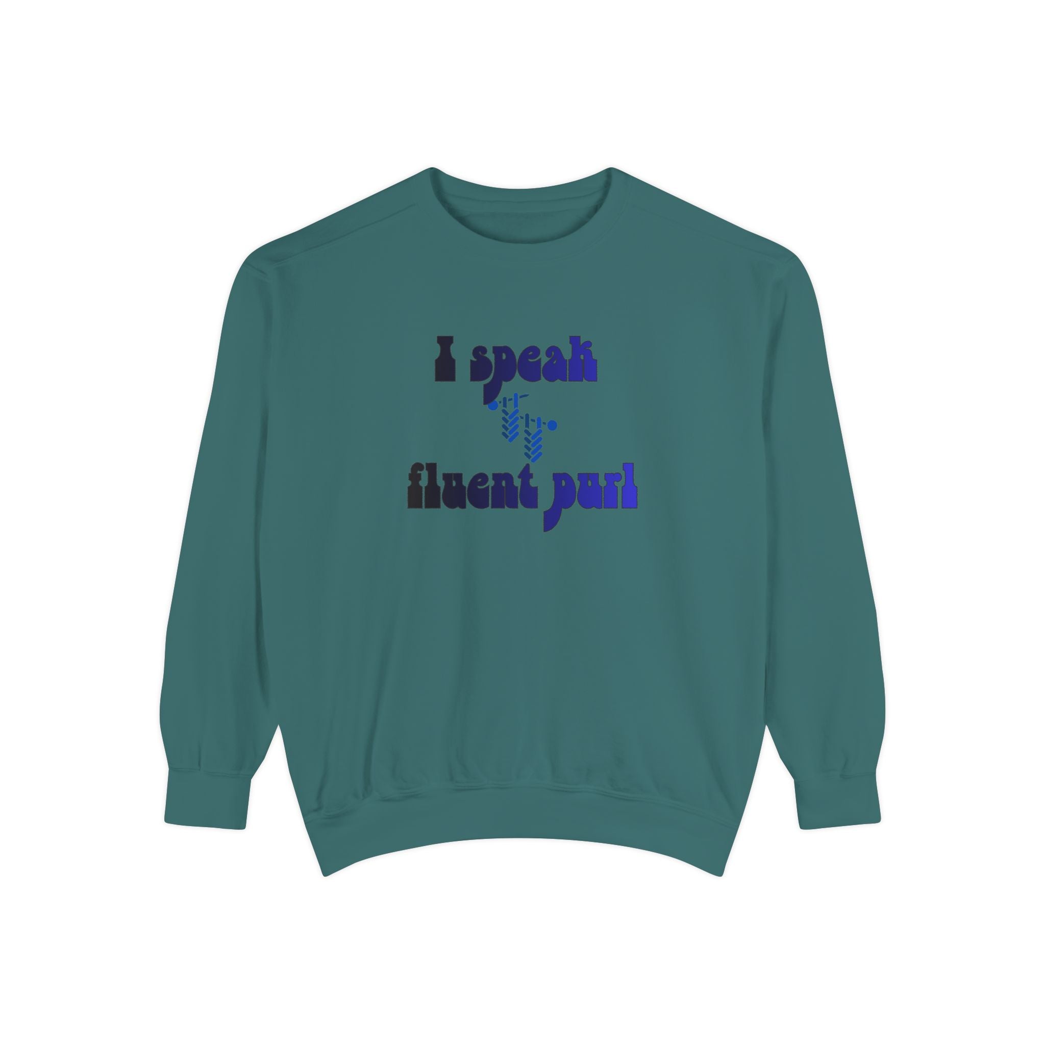 I Speak Fluent Purl — Women's Knitting Sweatshirt