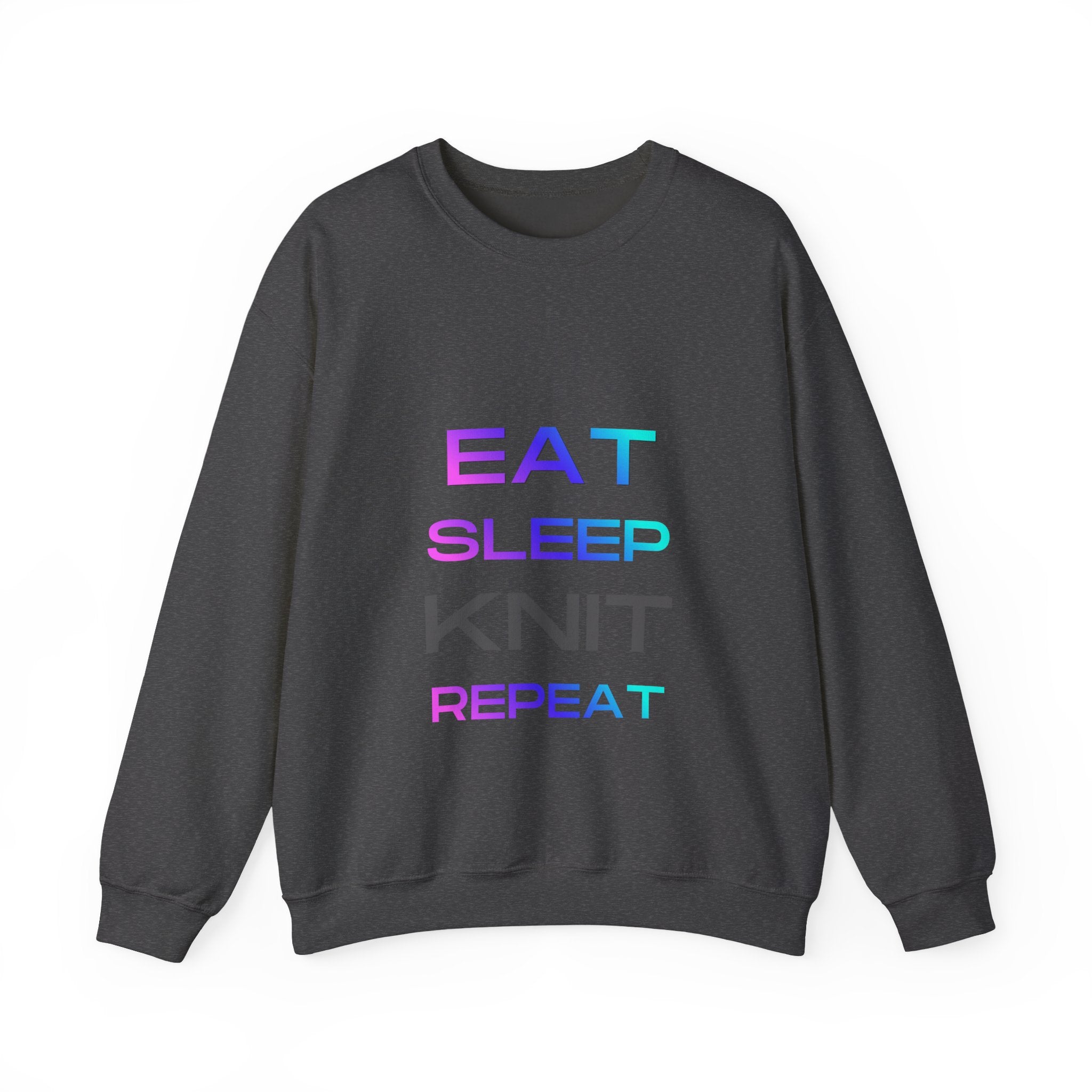 Eat Sleep Knit Repeat — Women's Knitting Sweatshirt