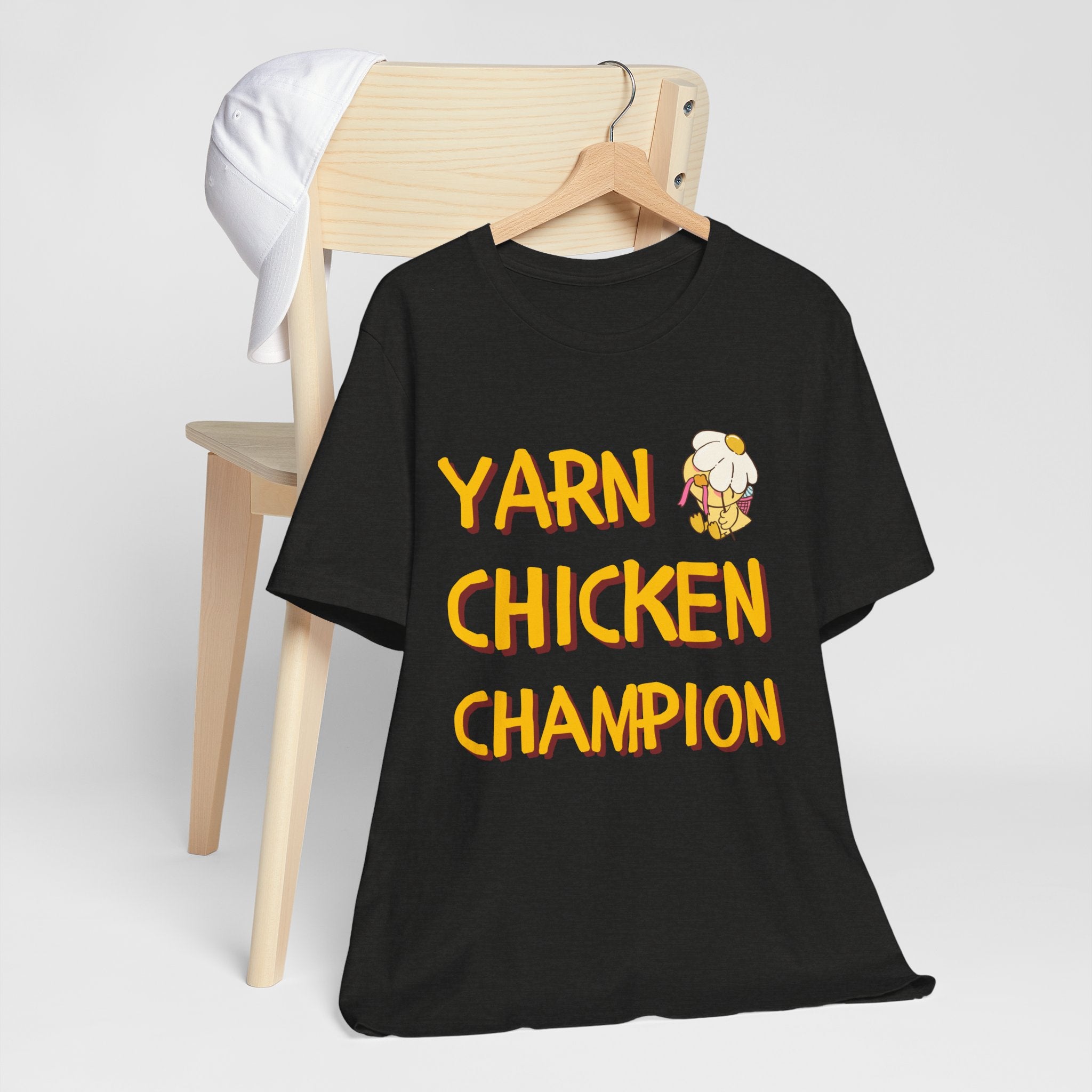 Official Yarn Chicken Champion — Women's Knitting Tee